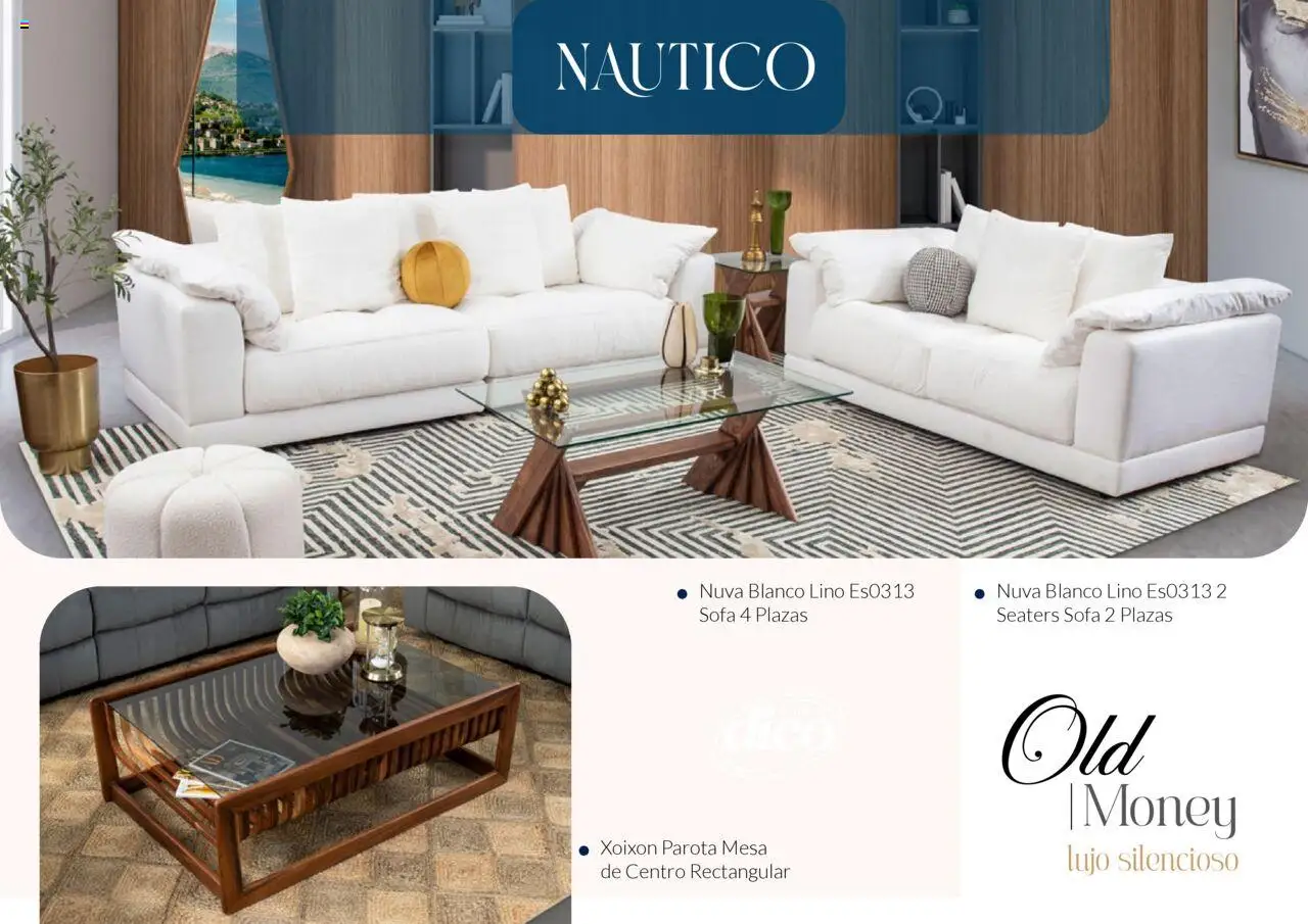 Nuevas ofertas de Muebles Dico válidas en toda la República Mexicana desde el 13.02.2025. ¡Encuentra las mejores ofertas en Muebles Dico catálogo Colección Old Money! | Página: 6 | Productos: Sofá, Mesa de centro, Mesa