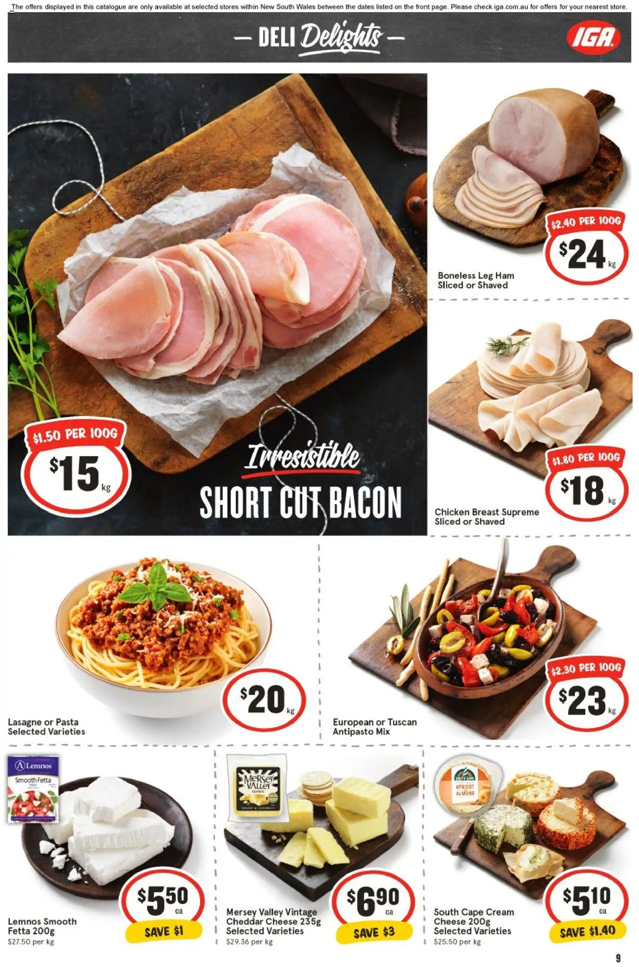 IGA catalogue - valid from 03.09.2025 | Page: 9 | Products: Pork, Beef, Steak, Salmon