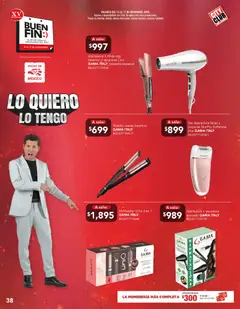 Vista previa de City Club Buen Fin, nuevo folleto de la tienda, válido en México a partir del 12.11.2025 | Página: 38 | Productos: Secadora, Depiladora, Rizador