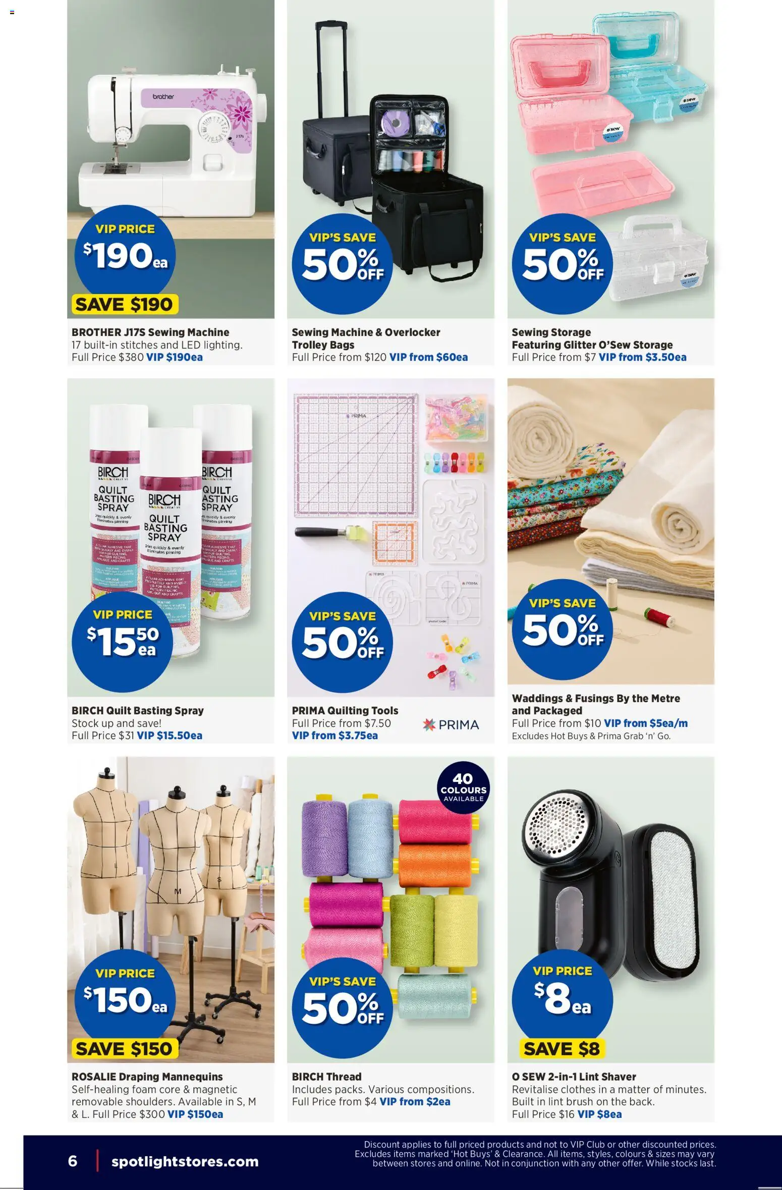 Spotlight catalogue - valid from 11.03.2026 | Page: 6 | Products: Brush, Trolley, Tools, Sewing machine