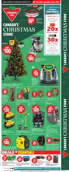 Preview of Canadian Tire weekly flyer from shop Canadian Tire valid from 13.11.2025