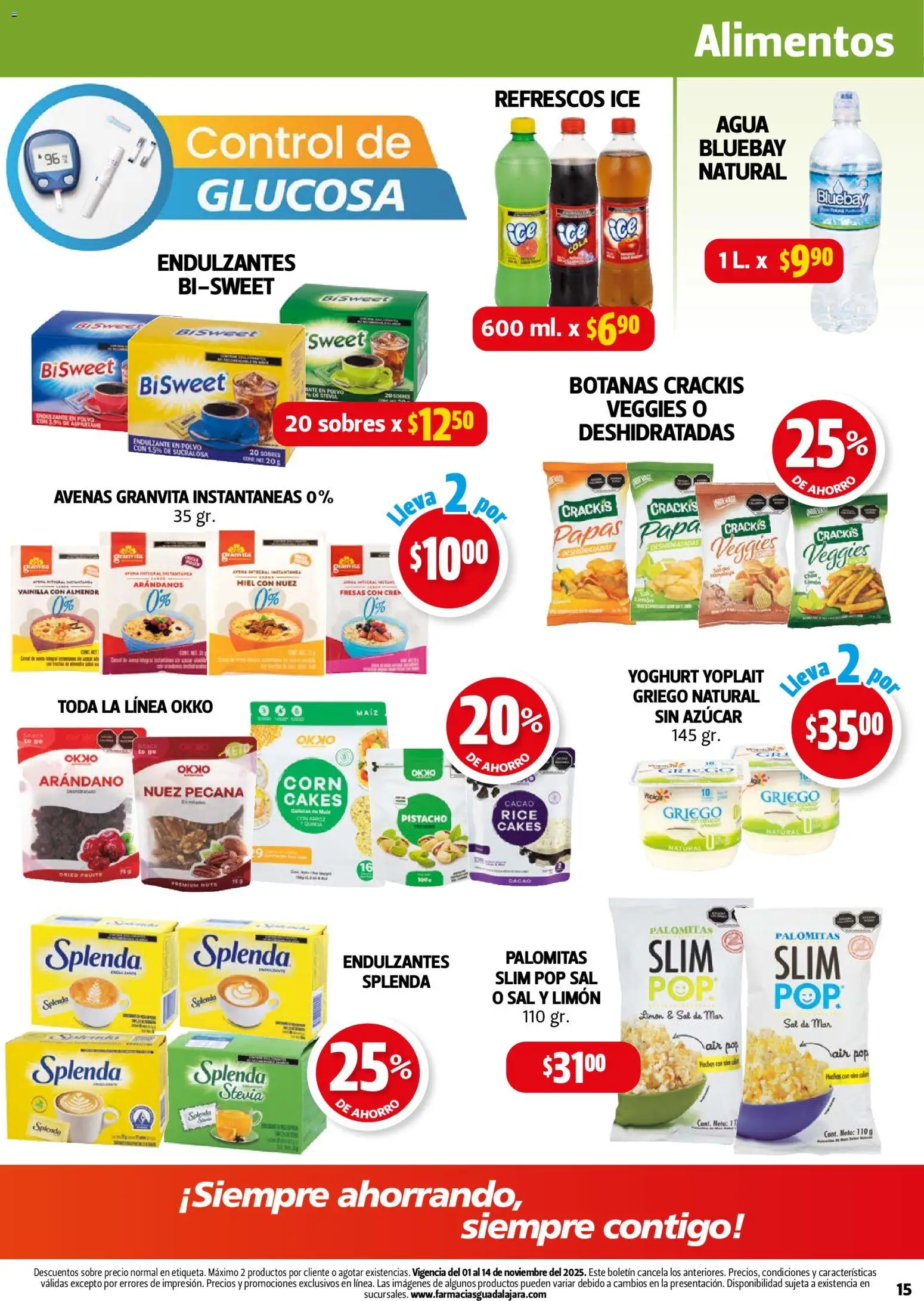 Nuevas ofertas de Farmacia Guadalajara válidas en toda la República Mexicana desde el 01.11.2025. ¡Encuentra las mejores ofertas en Farmacia Guadalajara catálogo! | Página: 15