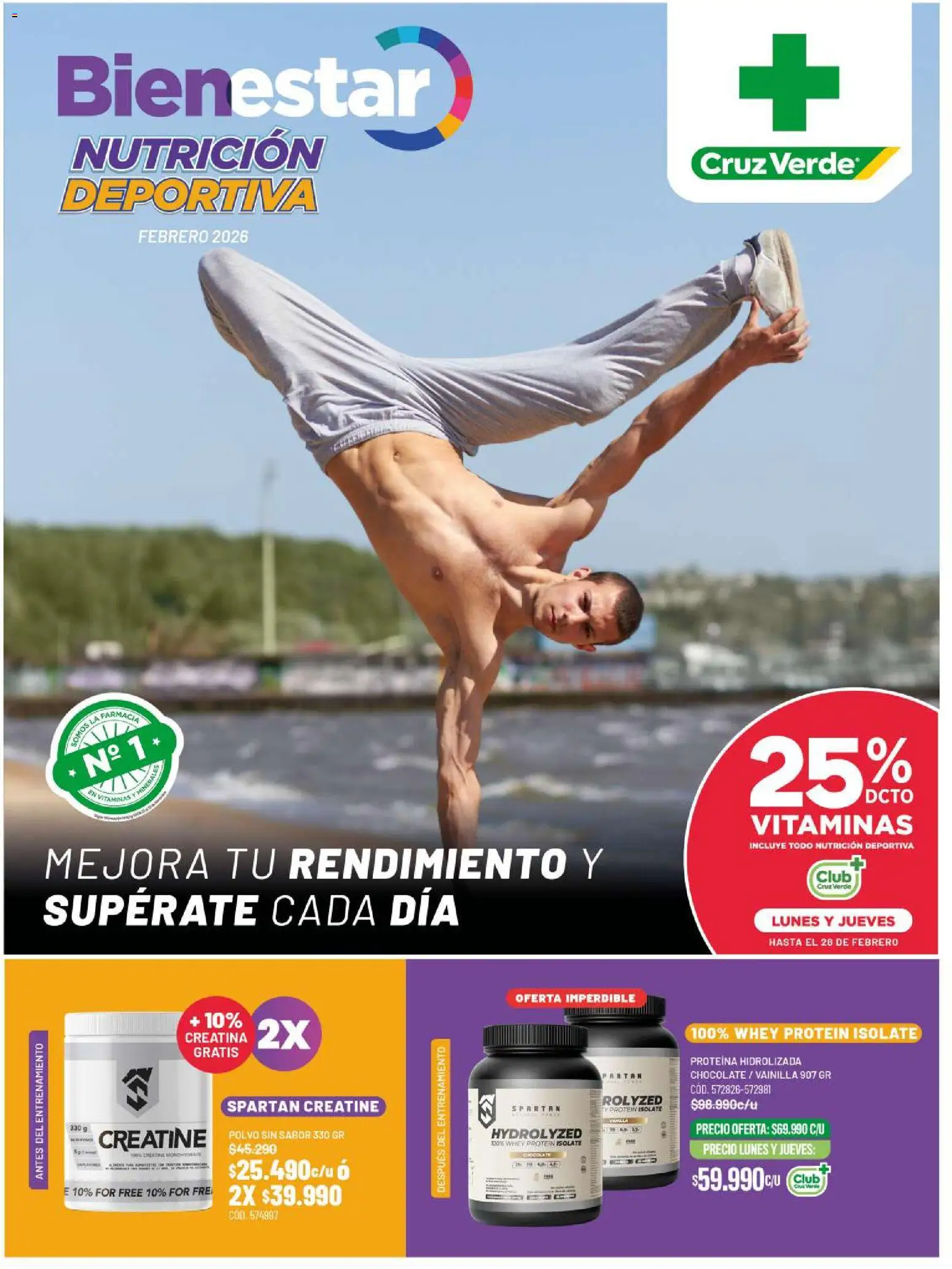Cruz Verde - Nutrición Deportiva │ válido desde el 01.02.2026 | Página: 1
