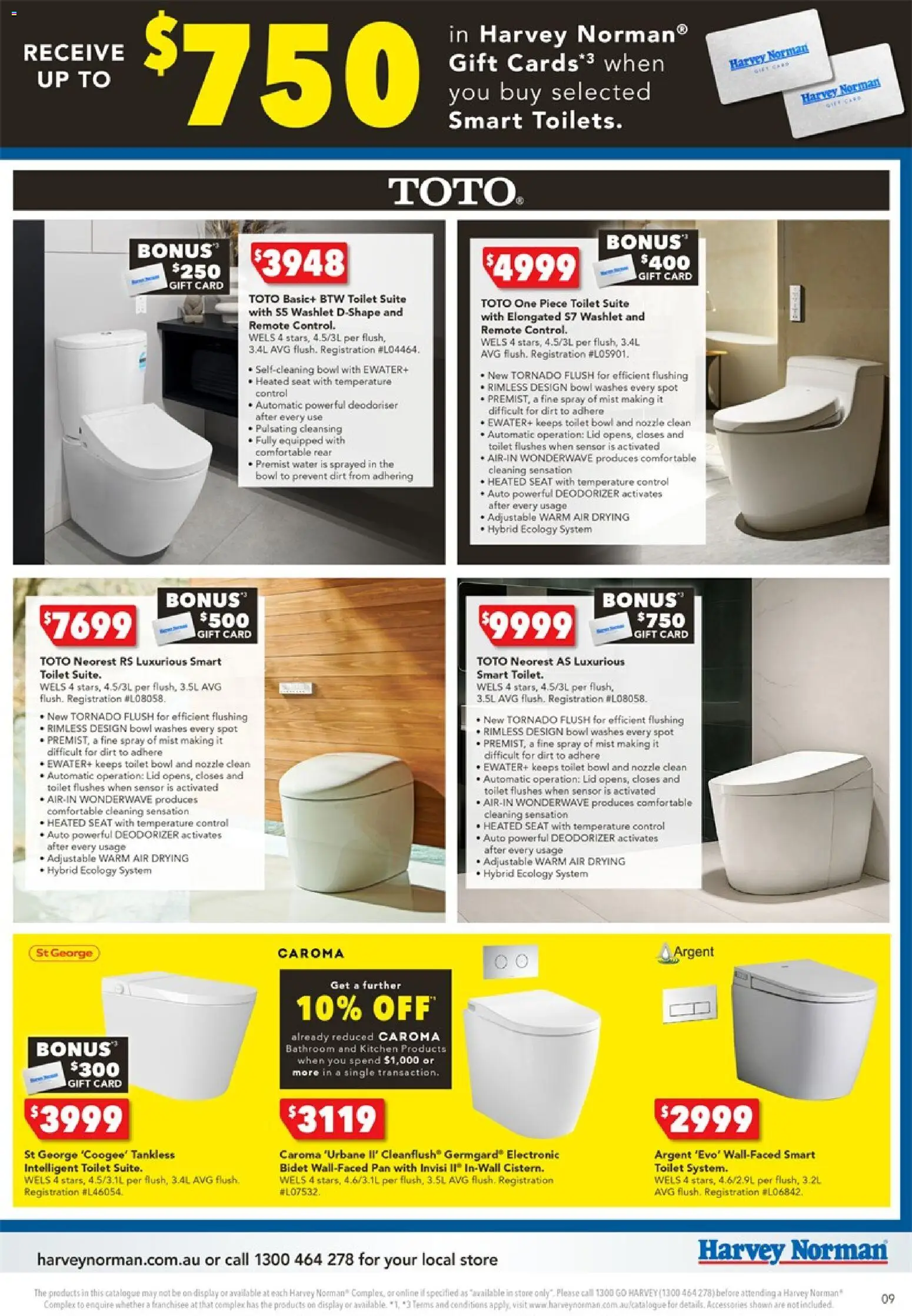Harvey Norman catalogue - valid from 25.12.2025 | Page: 9 | Products: Toilet, One piece, Accessories, Bathroom