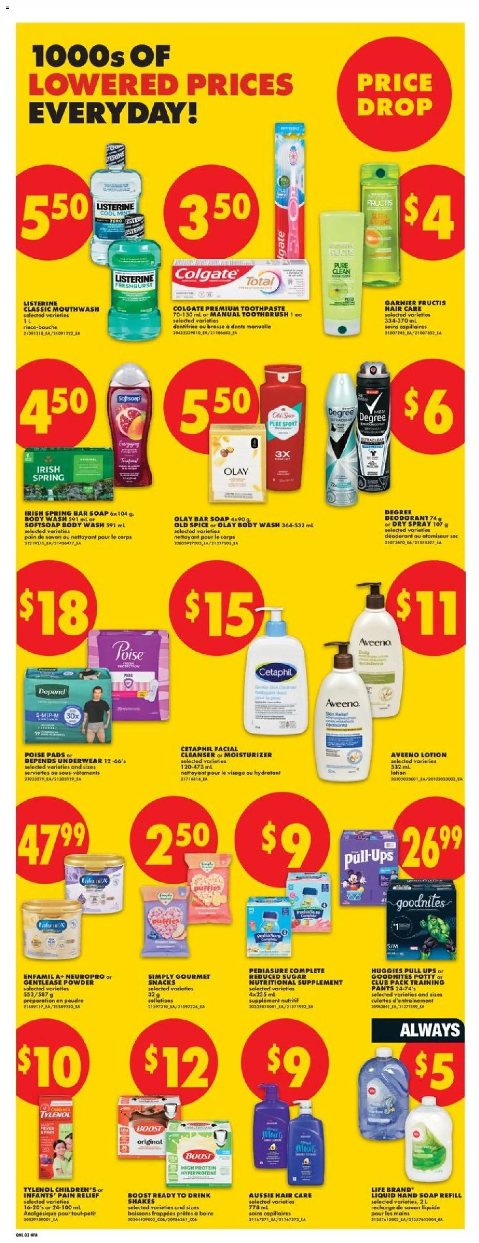 No Frills flyer valid from 23.04.2026 | Page: 14 | Products: Powder, Soap, Body wash, Pants