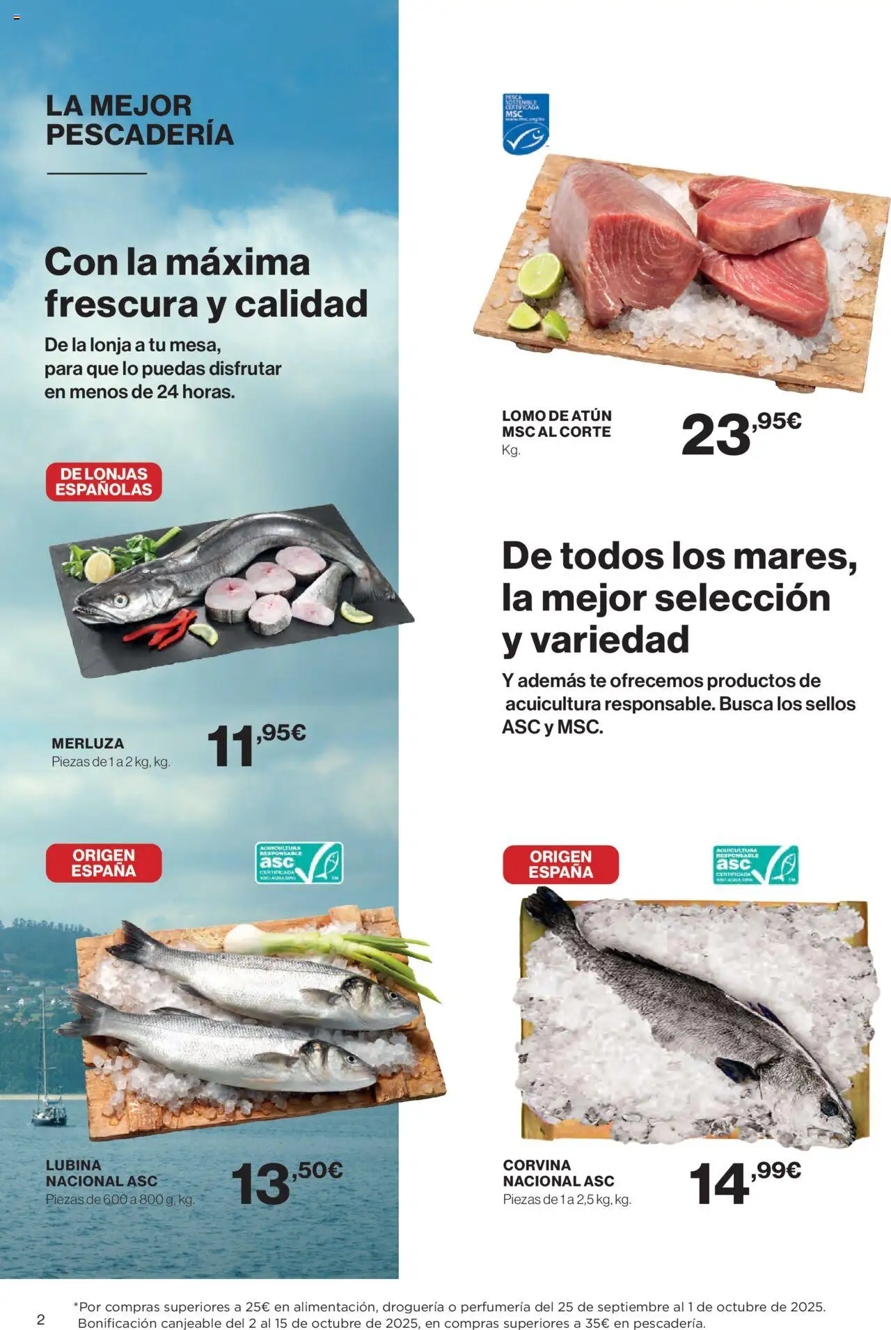 Nuevas ofertas de El Corte Inglés válidas en toda la República Mexicana desde el 25.09.2025. ¡Encuentra las mejores ofertas en El Corte Inglés - Catálogo Que necesitas hoy! | Página: 2 | Productos: Atún, Té