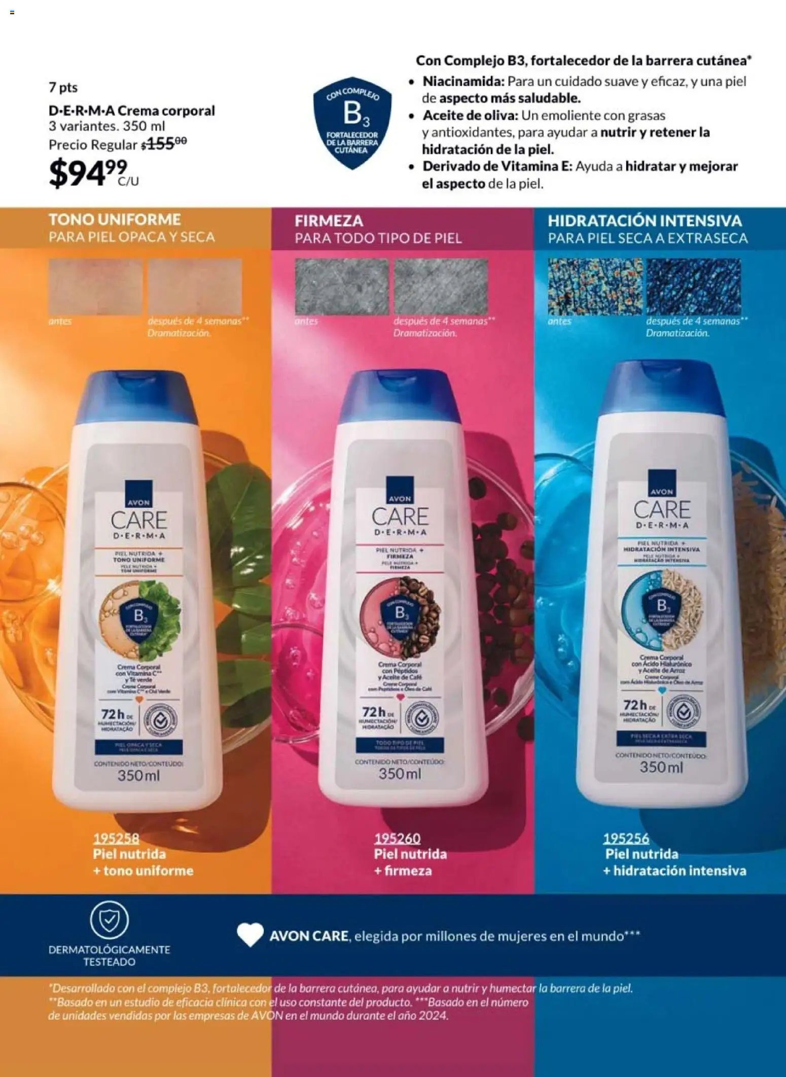 Nuevas ofertas de AVON válidas en toda la República Mexicana desde el 20.02.2026. ¡Encuentra las mejores ofertas en AVON campaña 4 2026! | Página: 152 | Productos: Crema, Arroz, Body, Crema corporal