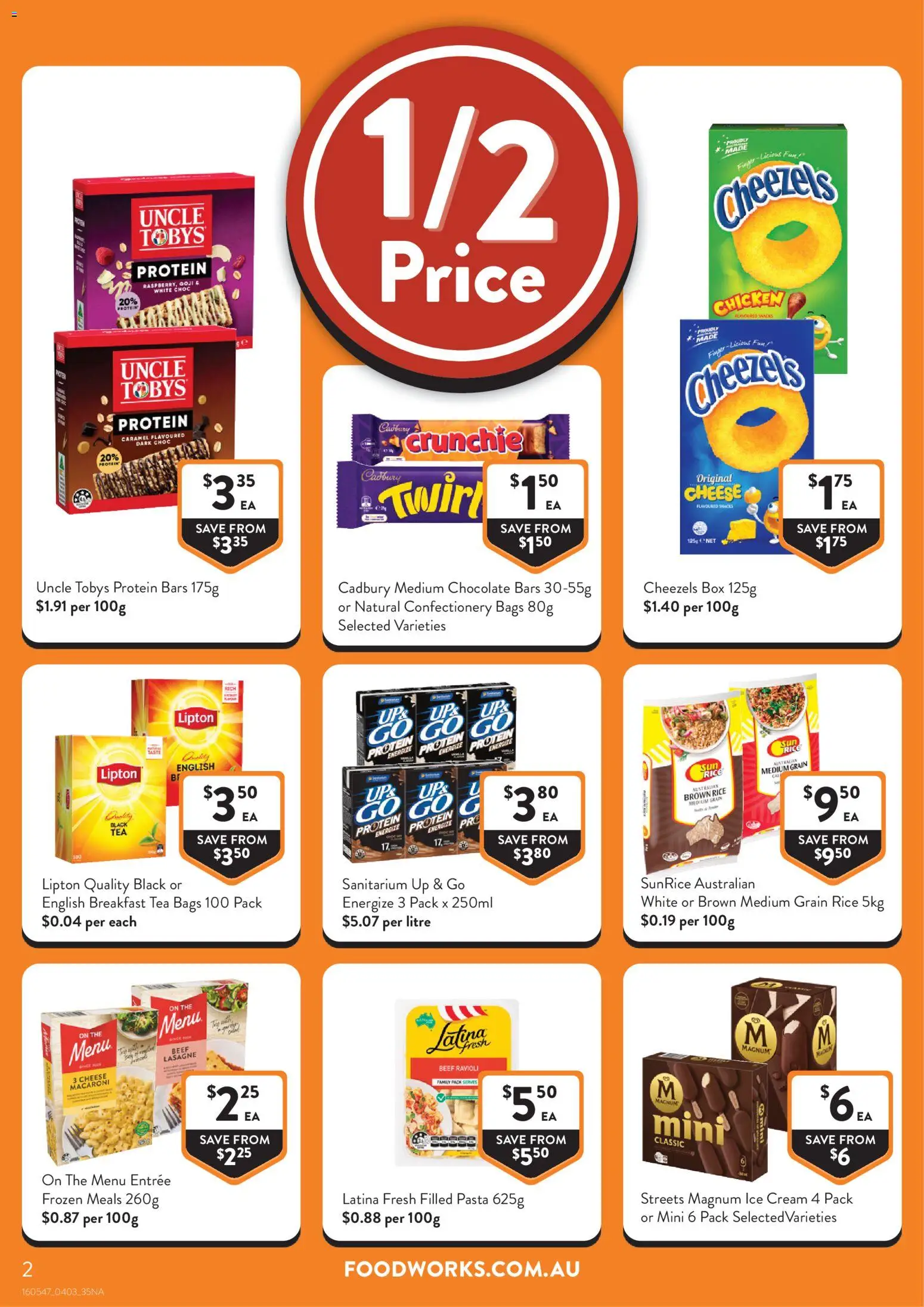 Foodworks catalogue - valid from 04.03.2026 | Page: 2 | Products: Chicken, Rice, Tea, Cream