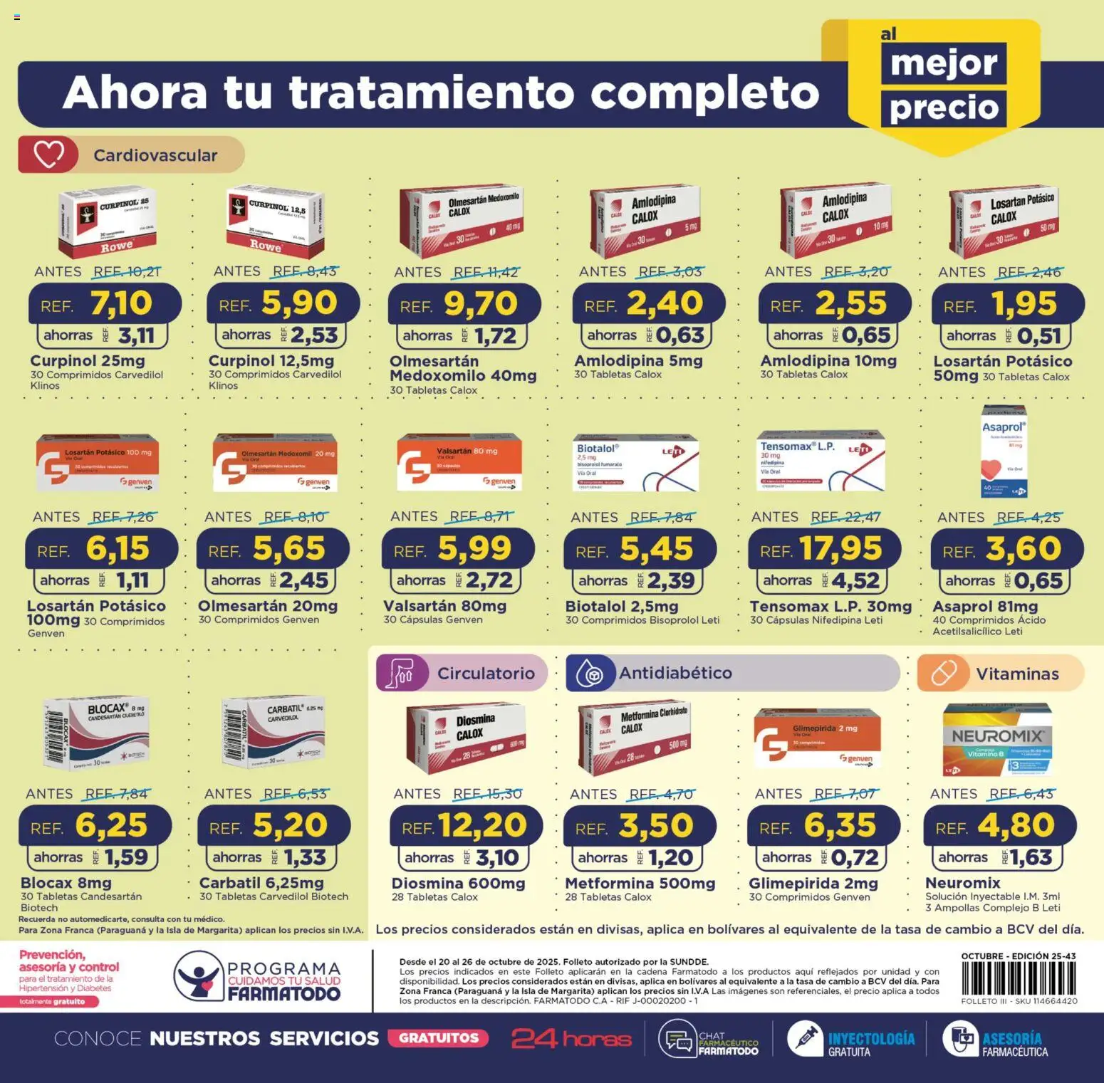 FarmaTodo revista - valida desde el 20.10.2025 | Página: 12 | Productos: Sal, Cadena, Vitaminas