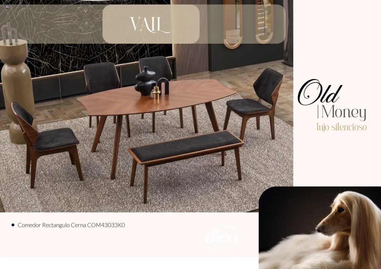Nuevas ofertas de Muebles Dico válidas en toda la República Mexicana desde el 13.02.2025. ¡Encuentra las mejores ofertas en Muebles Dico catálogo Colección Old Money! | Página: 32