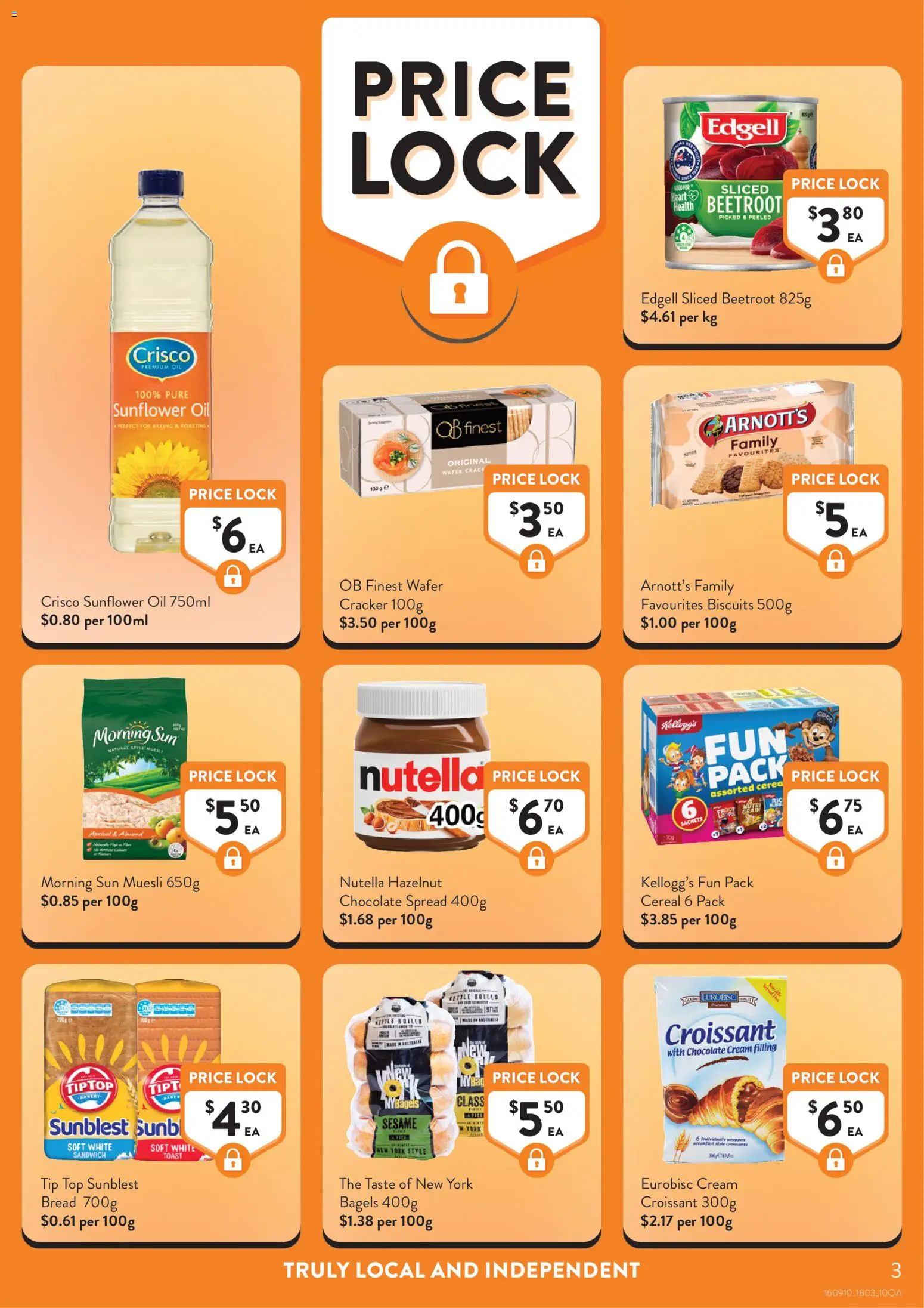 Foodworks catalogue - valid from 11.03.2026 | Page: 3 | Products: Nutella, Cereal, Beetroot, Bakery