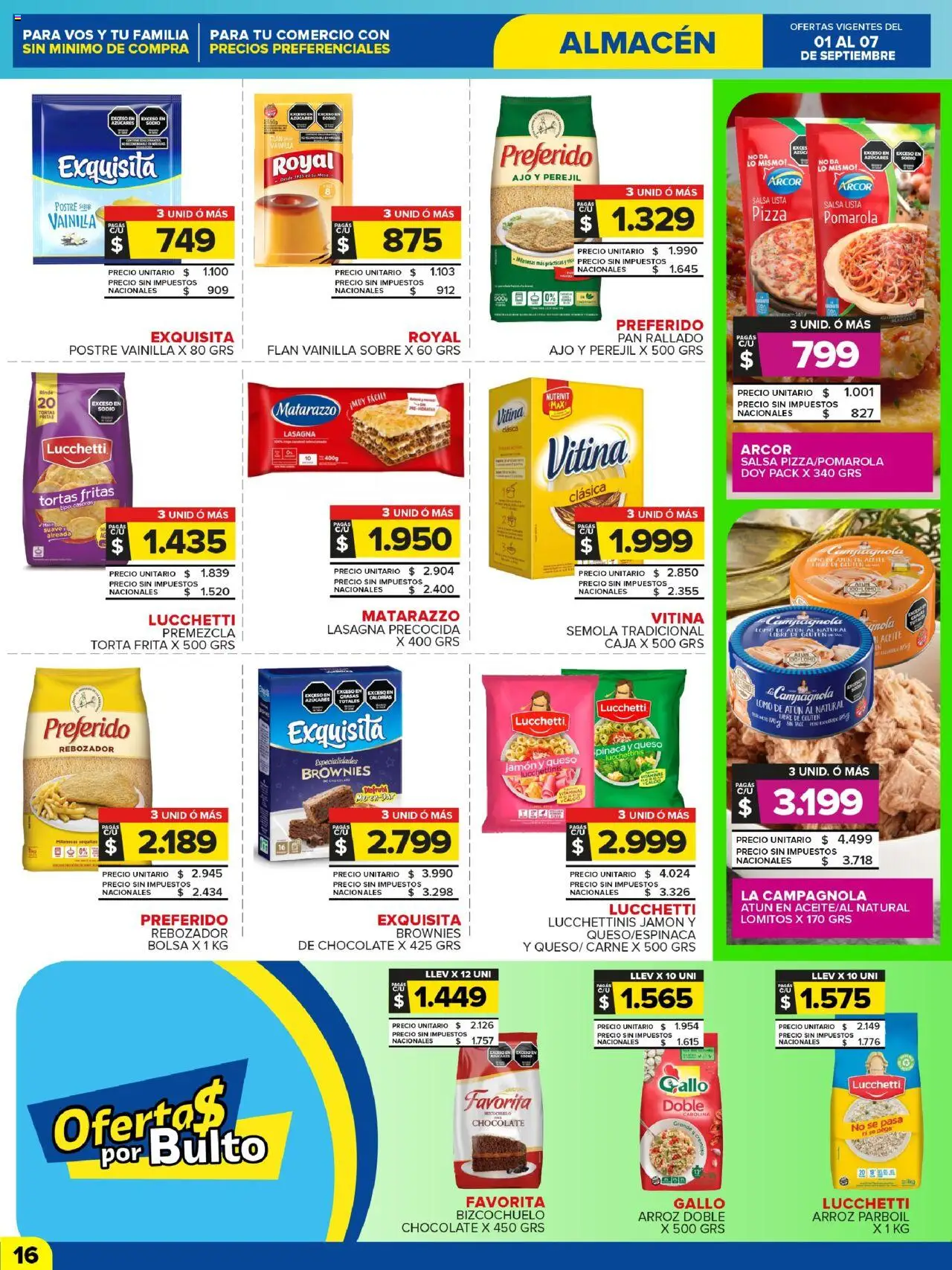 Carrefour Maxi catálogo - Jujuy │ válido desde el 01.09.2025 | Página: 16 | Productos: Aceite, Atún, Pizza, Pan rallado
