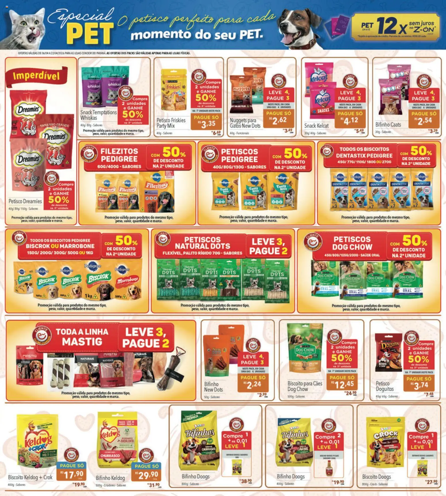 Supermercados Condor Folheto - válido de 06.04.2026 | Página: 29 | Produtos: Biscoito, Carne, Biscoitos