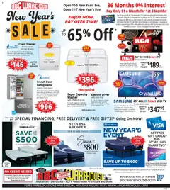 Preview of ABC Warehouse weekly ads valid from 28.12.2025