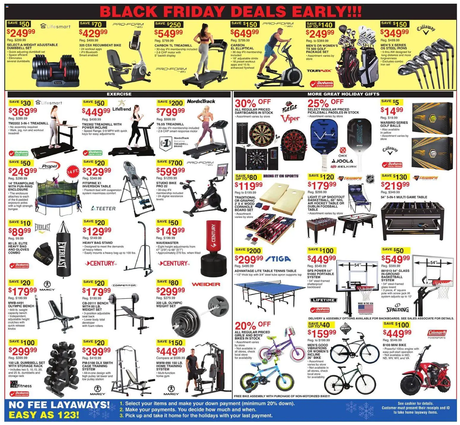 Dunham's Sports Black Friday - valid from 08.11.2025 | Page: 9 | Products: Table, Gloves, Bag, Weight