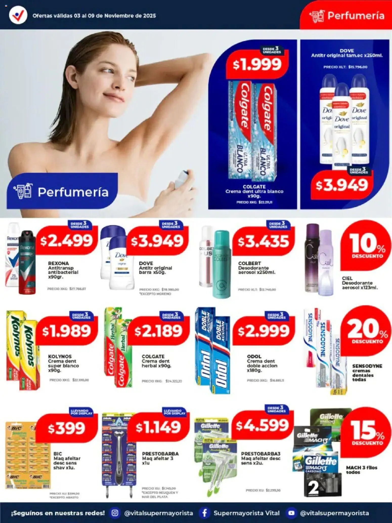 Vital - Ofertas - Laferrere │ válido desde el 03.11.2025 | Página: 3 | Productos: Desodorante, Crema