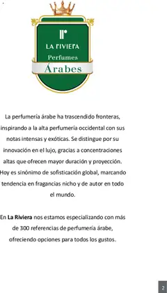 La riviera - Catálogo Árabe -  Vista previa de la revista de la tienda La riviera valido desde el 01.10.2025 | Página: 2