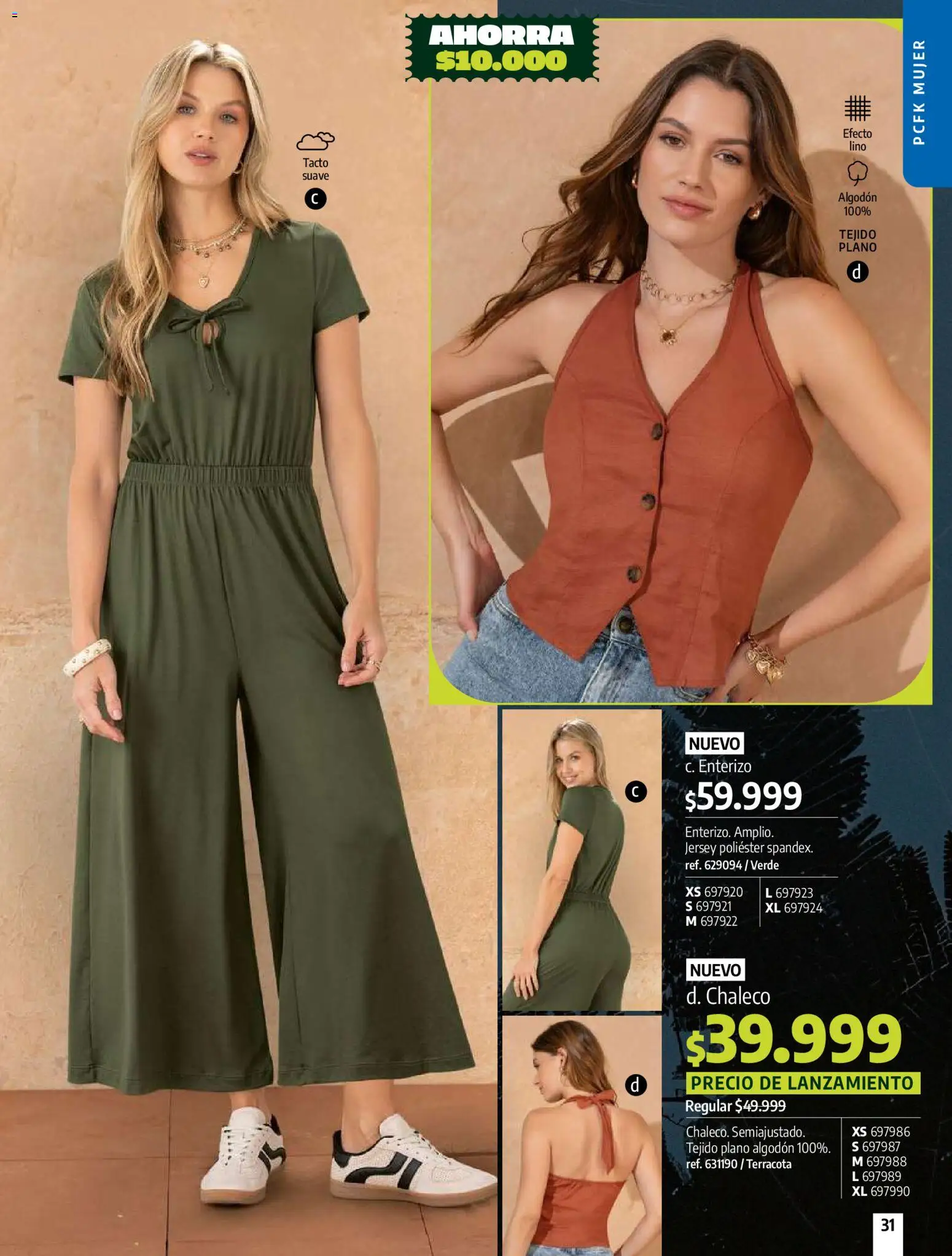 Pacifika revista - valida desde el 01.02.2026 | Página: 31 | Productos: Algodón, Chaleco, Enterizo