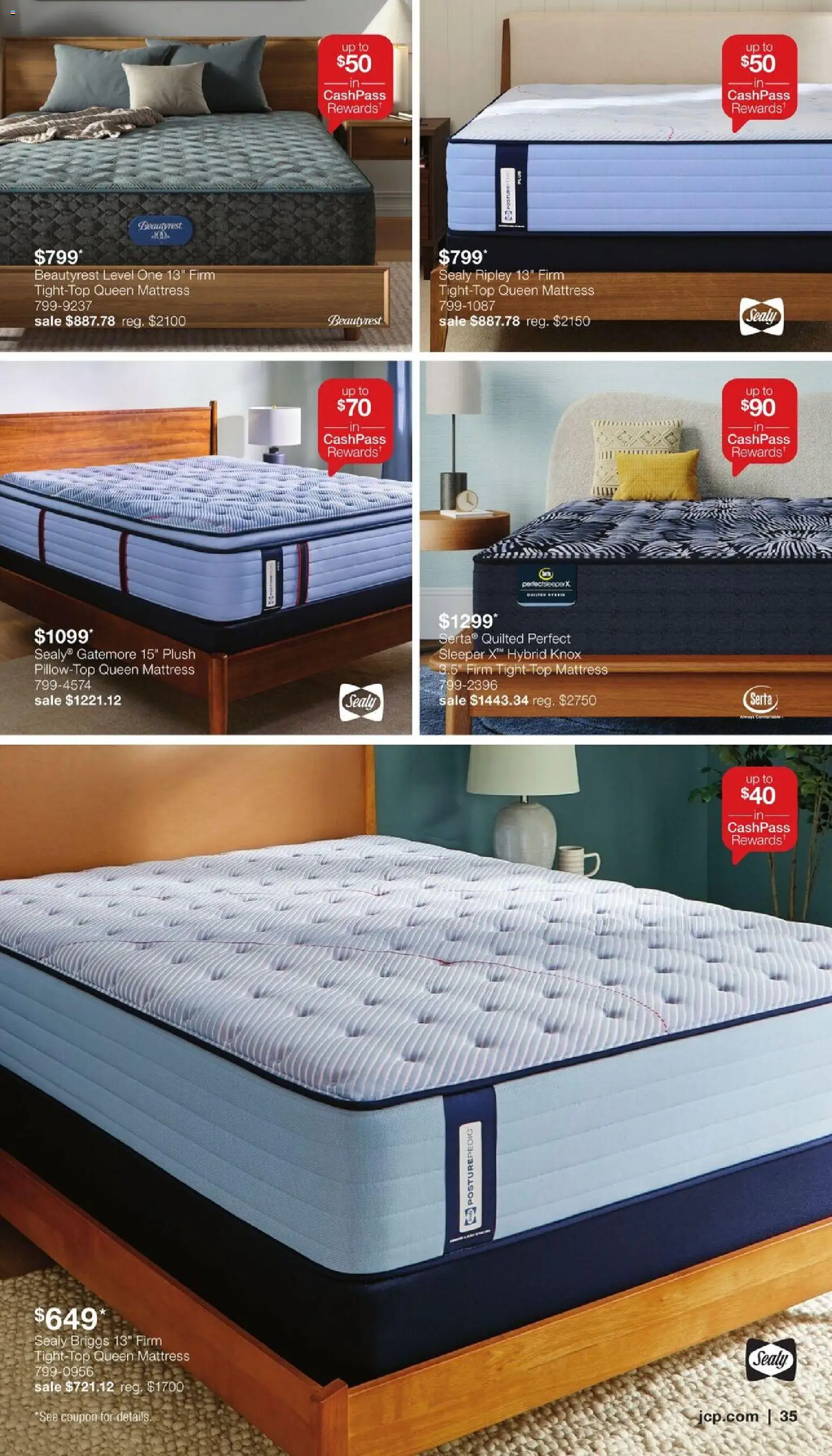 JCPenney Our Biggest Home Sale of the Season - valid from 23.03.2026 | Page: 34 | Products: Mattress