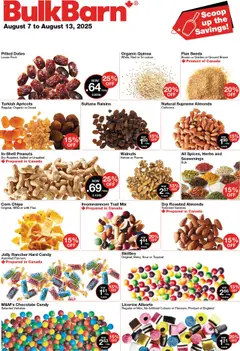 Preview of Bulk Barn weekly flyer / circulaire from shop Bulk Barn valid from 07.08.2025