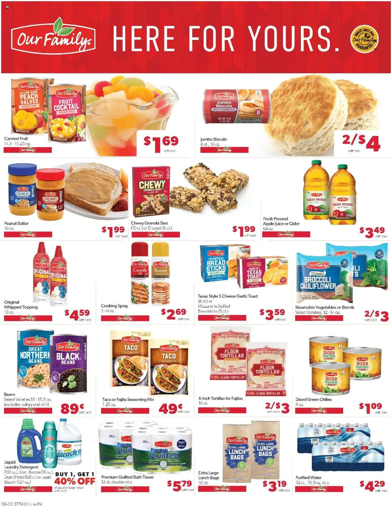 Family Fare Weekly Ad - IA - valid from 03.08.2025 | Page: 9 | Products: Broccoli, Bath, Butter, Dryer