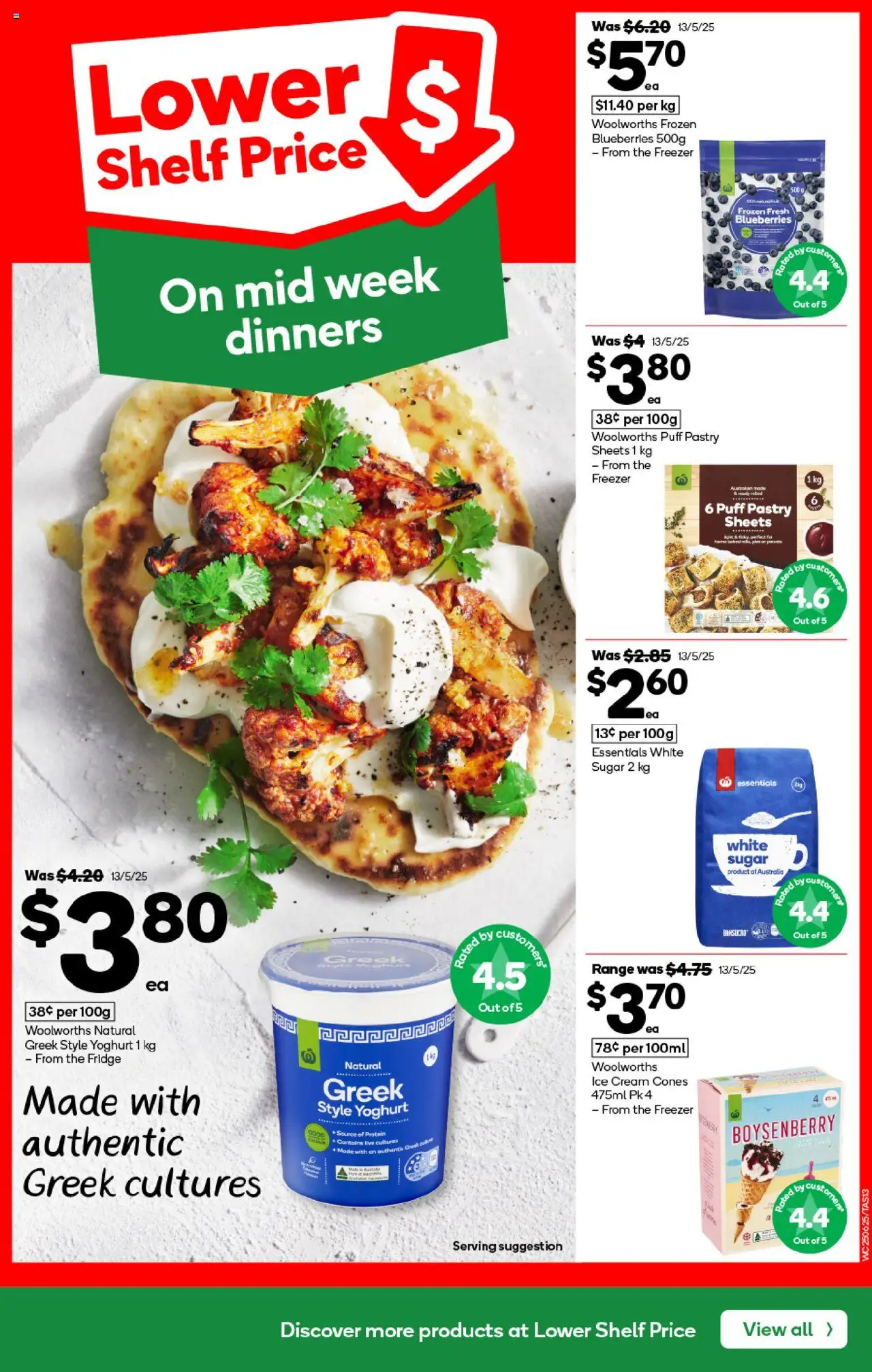 Woolworths catalogue - valid from 25.06.2025 | Page: 13 | Products: Shelf, Blueberries, Fridge, Freezer