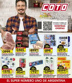 Vista previa Coto ofertas válido desde el 28.07.2025