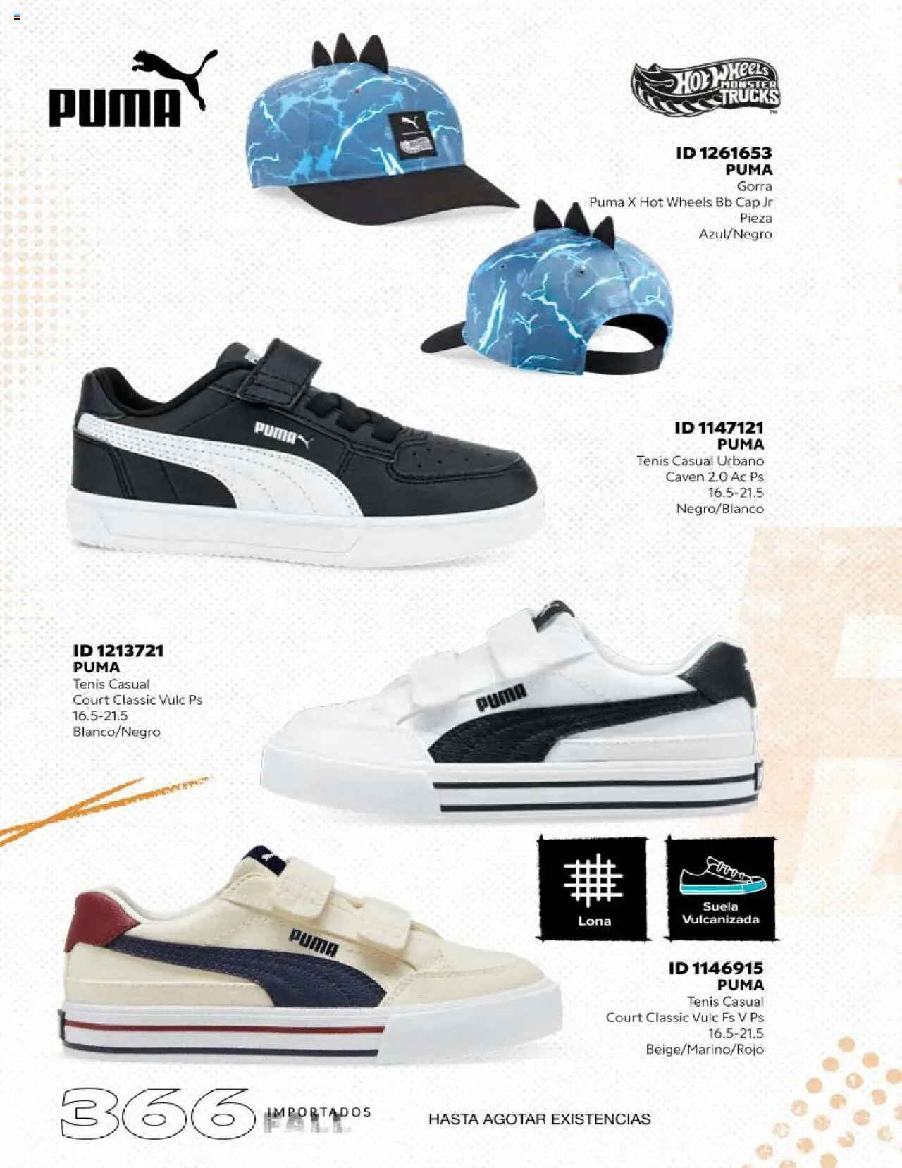 Nuevas ofertas de Price Shoes válidas en toda la República Mexicana desde el 18.10.2025. ¡Encuentra las mejores ofertas en Price Shoes catálogo Fall Importados segunda! | Página: 364 | Productos: Tenis, Gorra, Lona