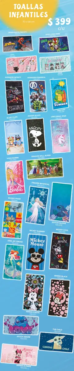 Vista previa de Colchas Concord catálogo Infantil, nuevo folleto de la tienda, válido en México a partir del 27.11.2025 | Página: 49 | Productos: Mouse, Toallas