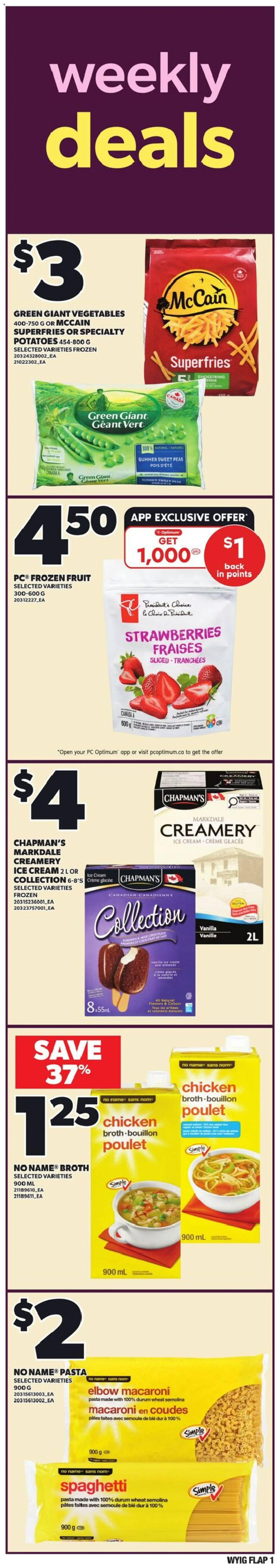 Independent Grocer flyer valid from 08.01.2026 | Page: 1 | Products: Strawberries, Pasta, PC, Chicken