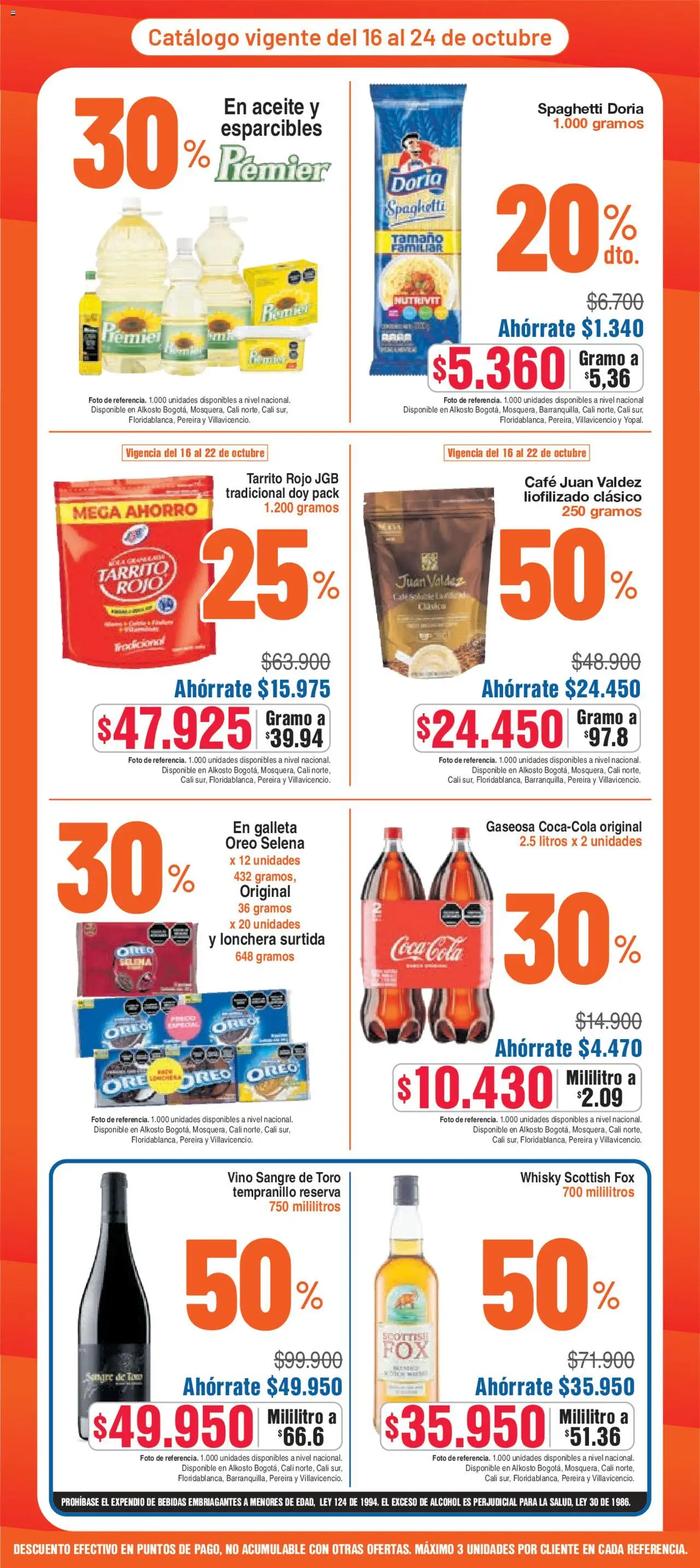 Alkosto revista - valida desde el 16.10.2025 | Página: 3 | Productos: Gaseosa, Lonchera, Aceite, Tintura