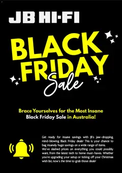 Preview of JB Hi-Fi Black Friday Notice - valid from 04.11.2025