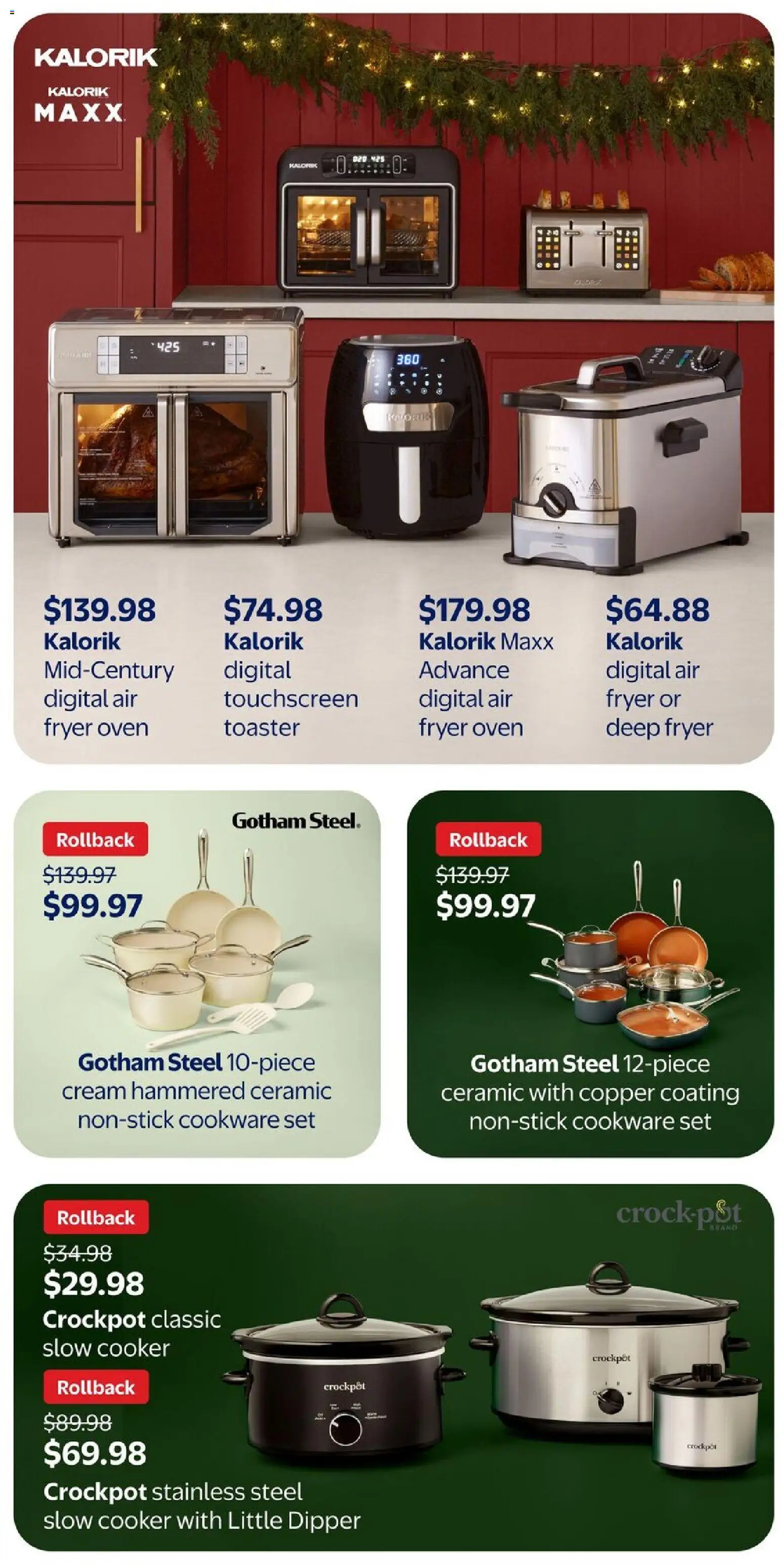 Walmart flyer valid from 30.10.2025 | Page: 21 | Products: Cream, Oven, Fryer, Cooker
