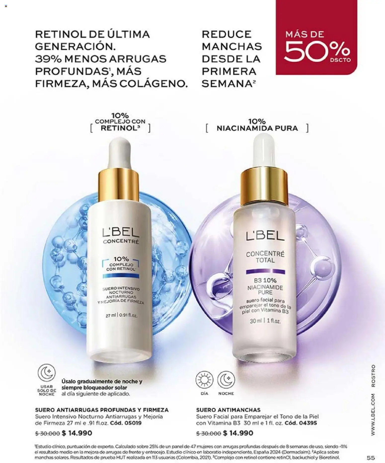 Catálogo L'Bel Campaña 18 │ válido desde el 30.11.2025 | Página: 55 | Productos: Bloqueador, Sobre