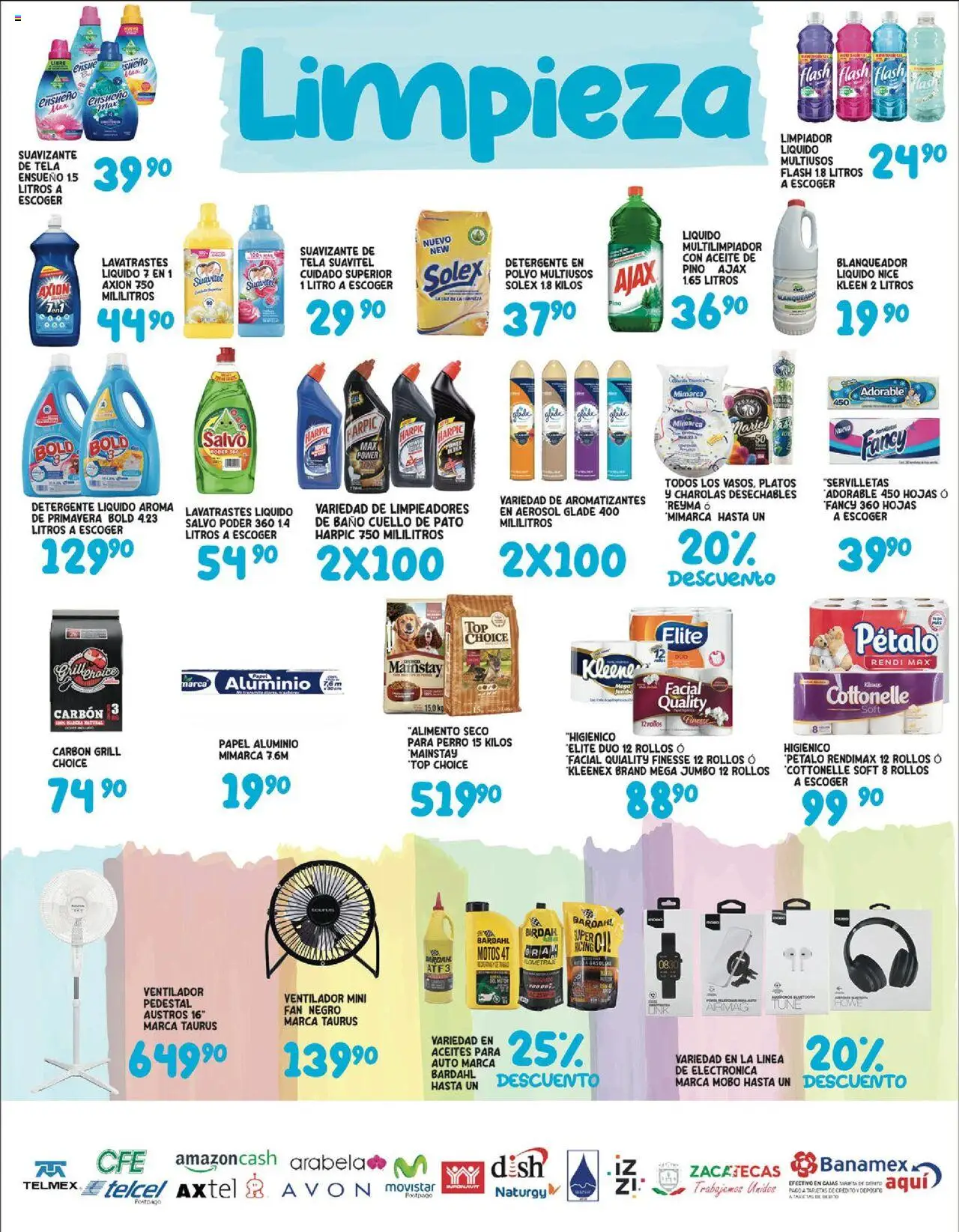 Nuevas ofertas de Alsuper válidas en toda la República Mexicana desde el 08.08.2025. ¡Encuentra las mejores ofertas en Alsuper - Folleto - Zacatecas! | Página: 5 | Productos: Limpiador, Baño, Polvo, Servilletas