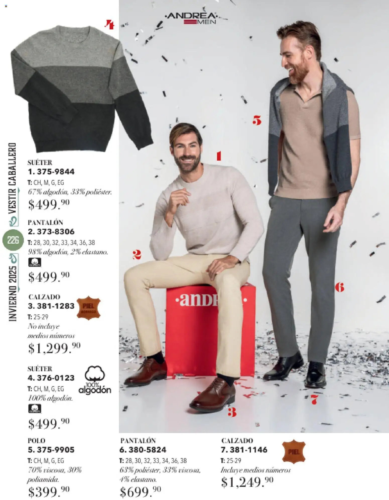 Nuevas ofertas de Andrea válidas en toda la República Mexicana desde el 26.11.2025. ¡Encuentra las mejores ofertas en Andrea catálogo Invierno! | Página: 226 | Productos: Suéter, Algodón