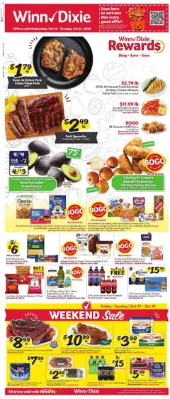 Preview of Winn Dixie weekly ads valid from 15.10.2025