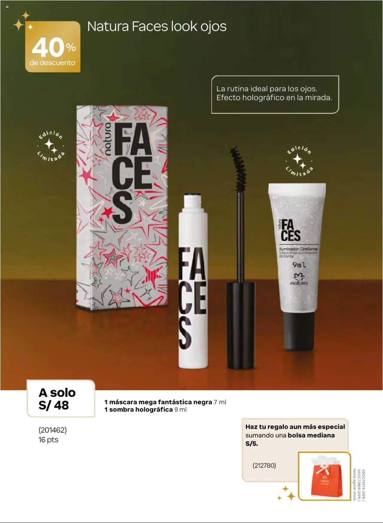 Catálogo Natura válido desde 03.10.2025 | Página: 43 | Productos: Máscara, Bolsa, Maquillaje