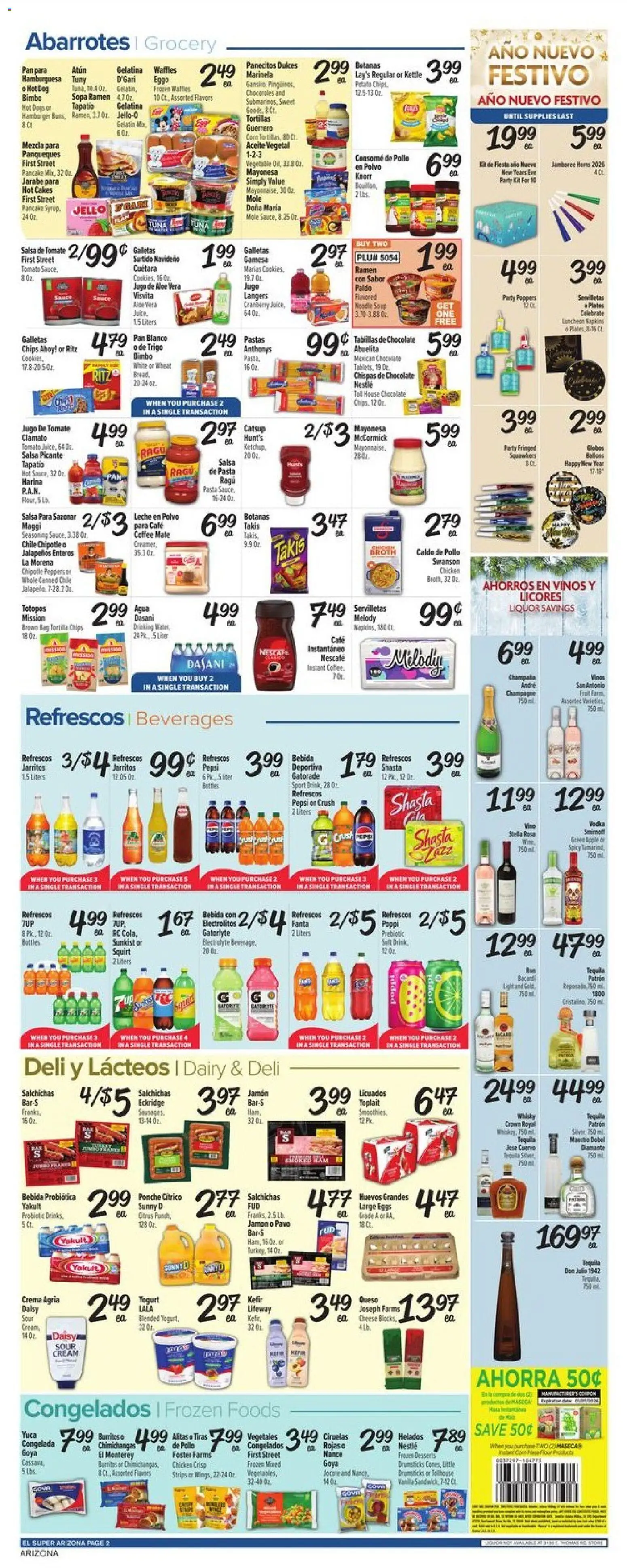 El Super Weekly Ad - AK - valid from 24.12.2025 | Page: 2 | Products: Pan, Bread, Coffee, Bag
