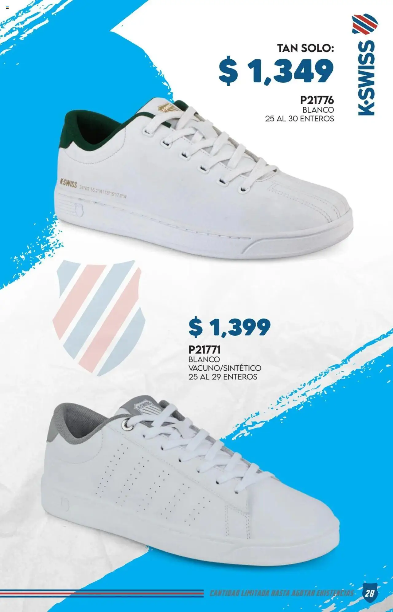 Nuevas ofertas de Cklass válidas en toda la República Mexicana desde el 29.09.2025. ¡Encuentra las mejores ofertas en Cklass - Catálogo Especial K-Swiss! | Página: 29