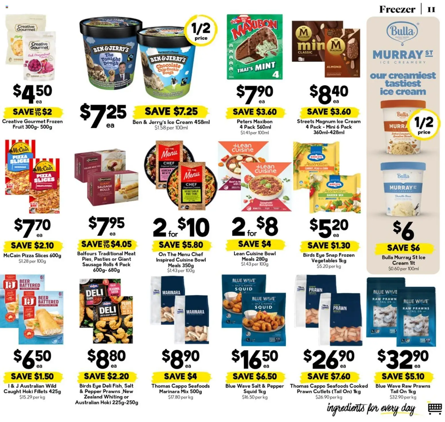 Drakes catalogue - valid from 15.04.2026 | Page: 11 | Products: Ice cream, Vegetables, Sausage, Freezer