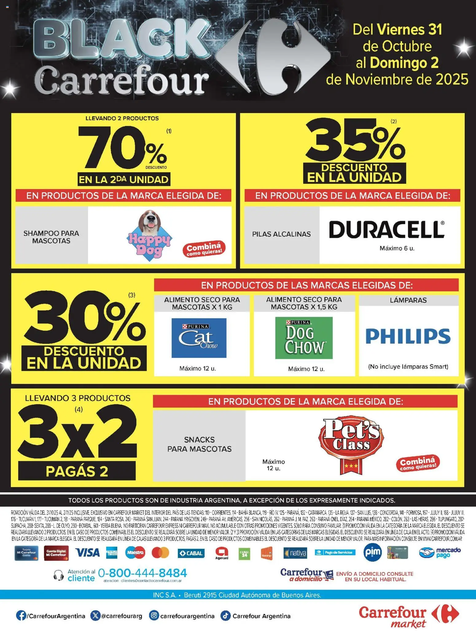 Carrefour Market Catálogo Catamarca │ válido desde el 31.10.2025 | Página: 12 | Productos: Caso, Pilas, Caja, Yerba