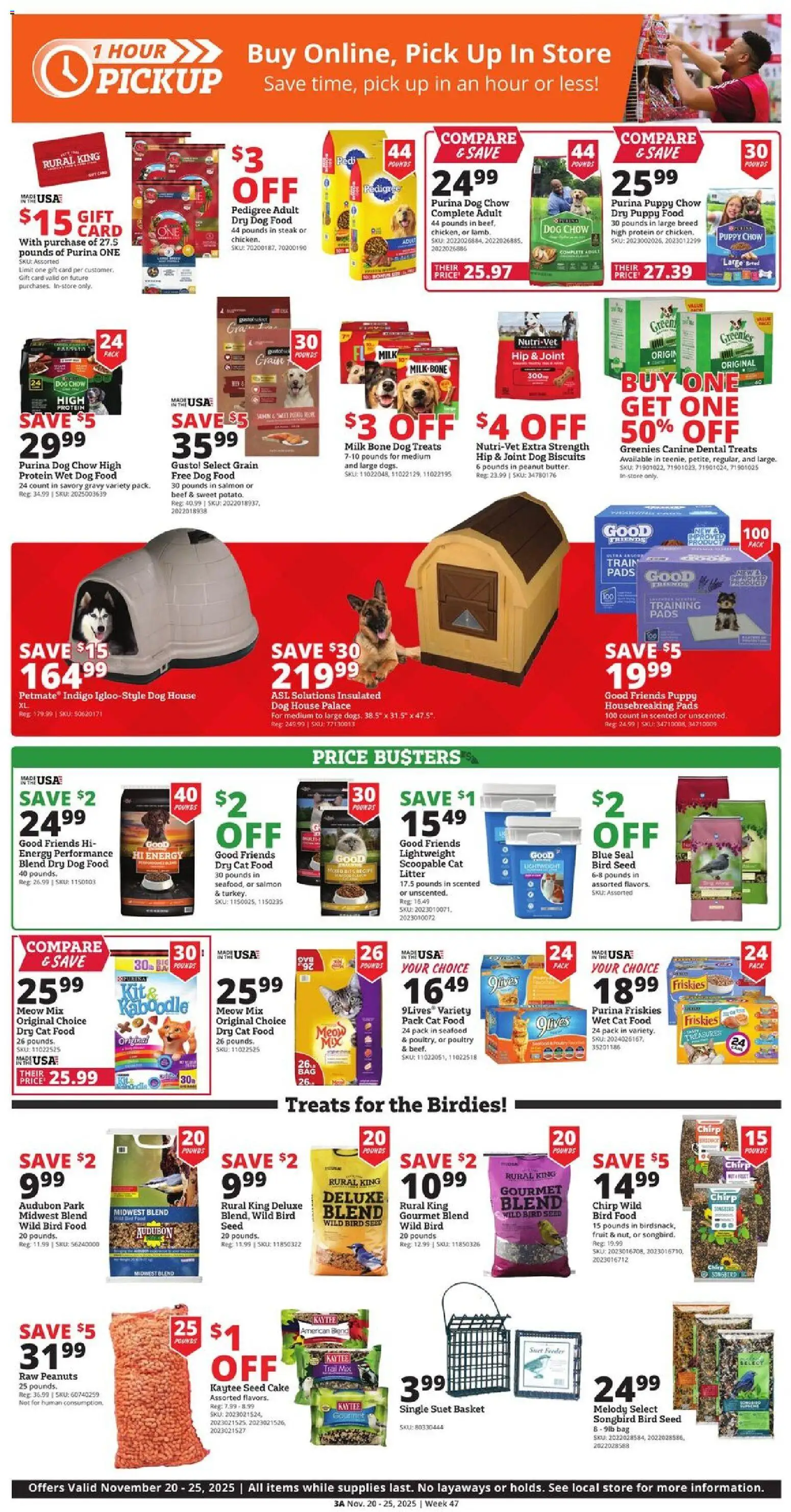 Rural King Black Friday - valid from 20.11.2025 | Page: 5 | Products: Dog Treats, Milk, Beef, Bag