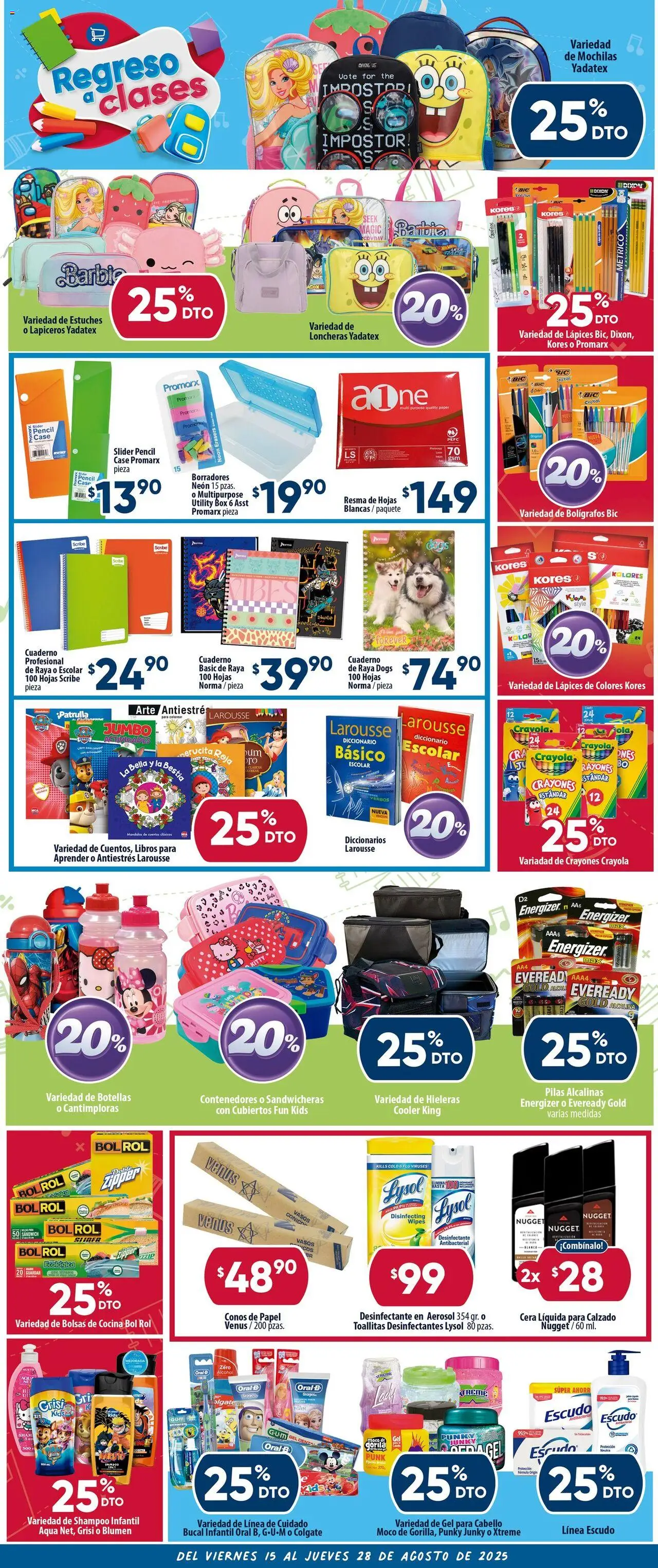 Nuevas ofertas de Calimax válidas en toda la República Mexicana desde el 15.08.2025. ¡Encuentra las mejores ofertas en Calimax - Folleto Tijuana! | Página: 4 | Productos: Cera, Desinfectante, Cocina, Pilas