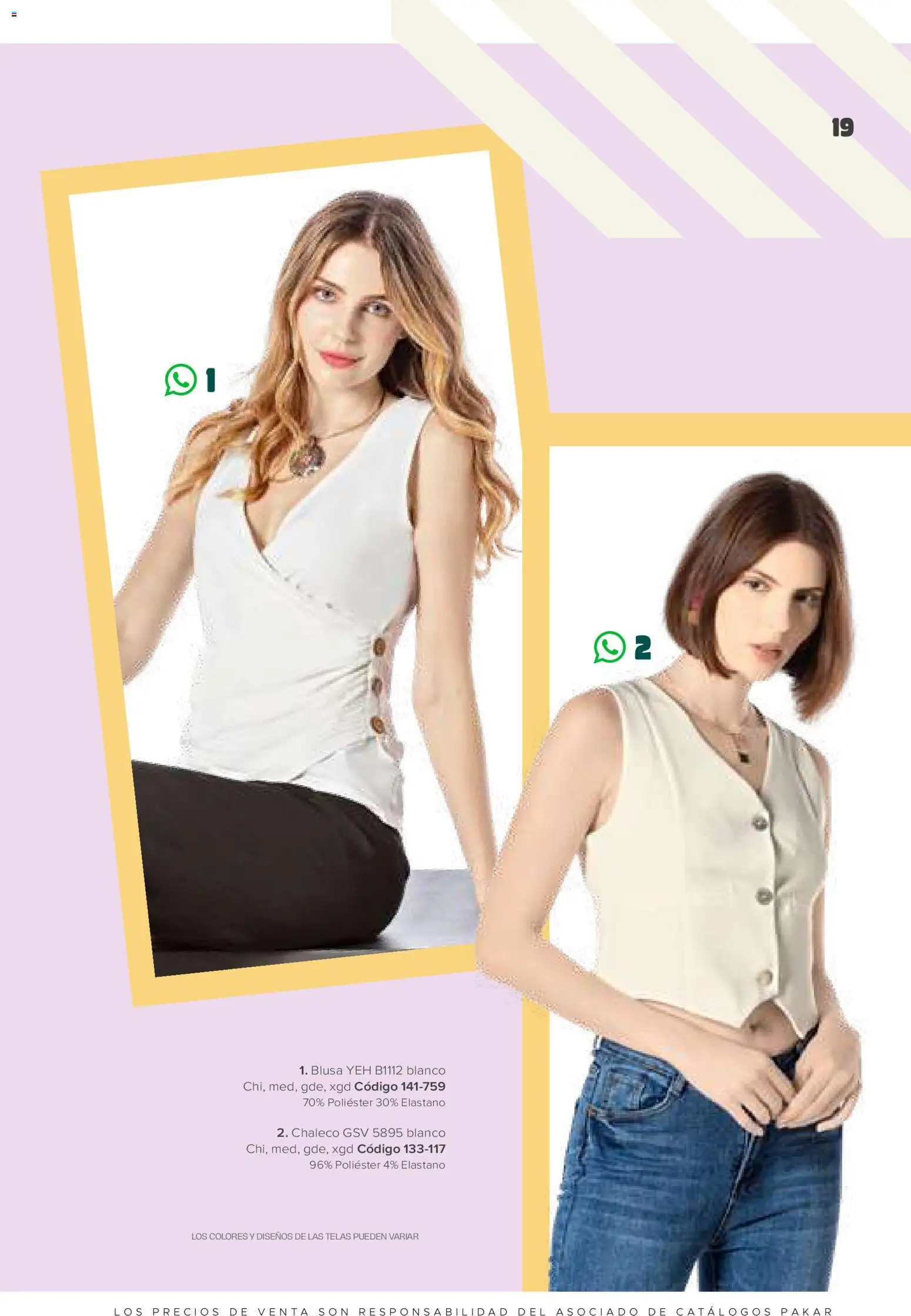 Nuevas ofertas de SC Pakar válidas en toda la República Mexicana desde el 30.01.2026. ¡Encuentra las mejores ofertas en SC Pakar catálogo Ropa! | Página: 19 | Productos: Blusa, Chaleco