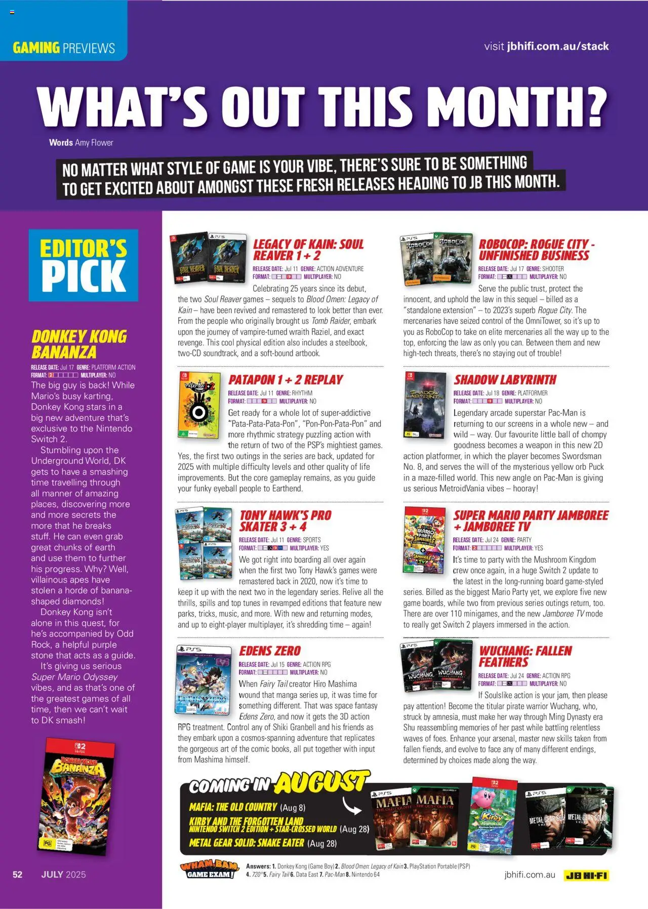 JB Hi-Fi catalogue - valid from 01.07.2025 | Page: 52 | Products: Ham, Date, Playstation, Game