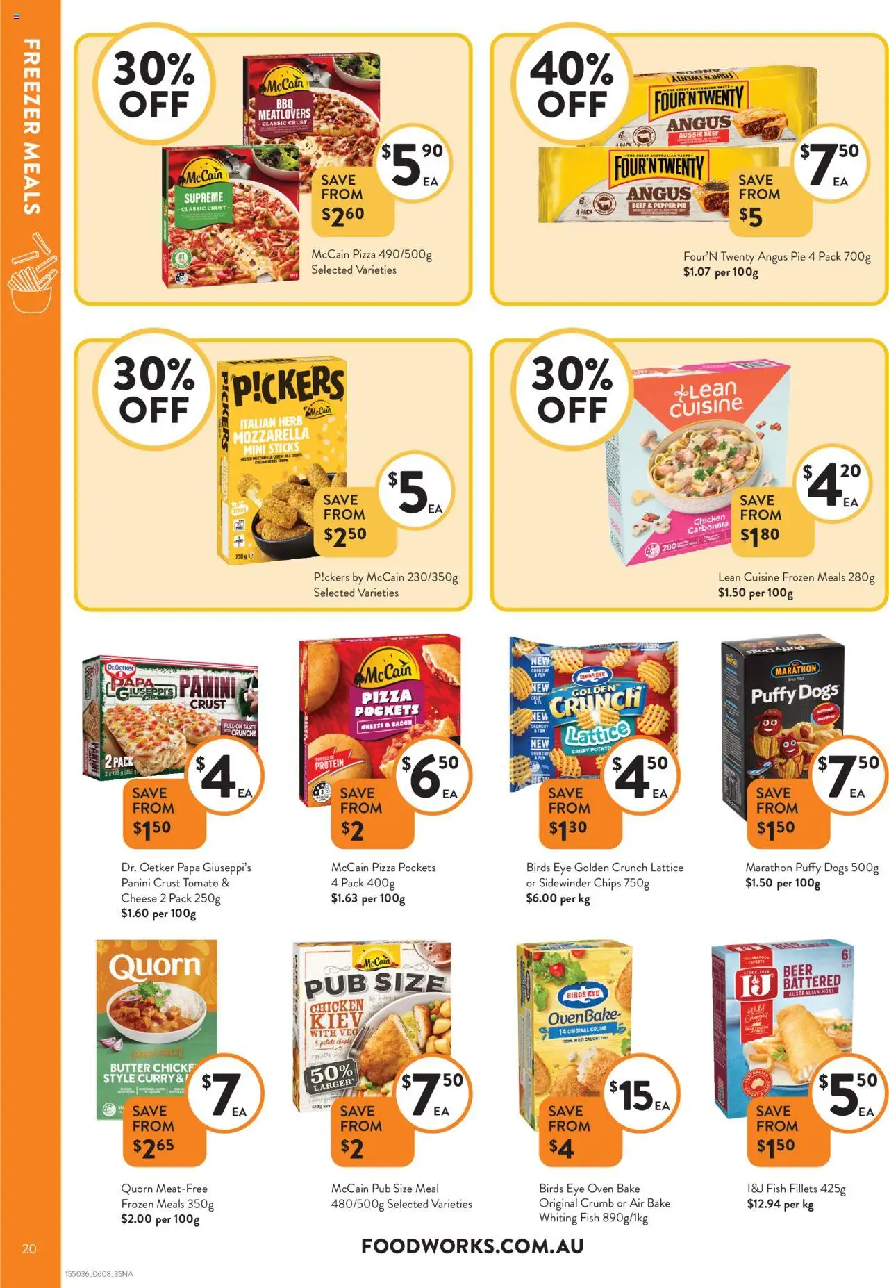 Foodworks catalogue - valid from 06.08.2025 | Page: 20 | Products: Bacon, Curry, Herb, Cheese