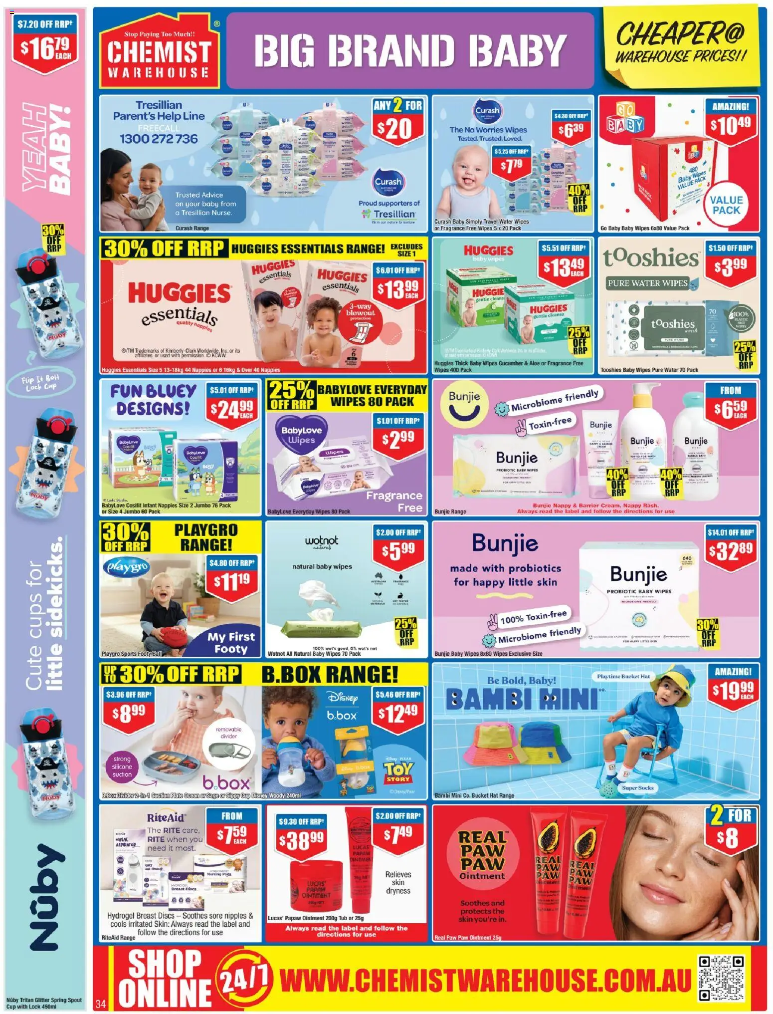 Chemist Warehouse catalogue - valid from 23.04.2026 | Page: 34 | Products: Cups, Fragrance, Water, Socks