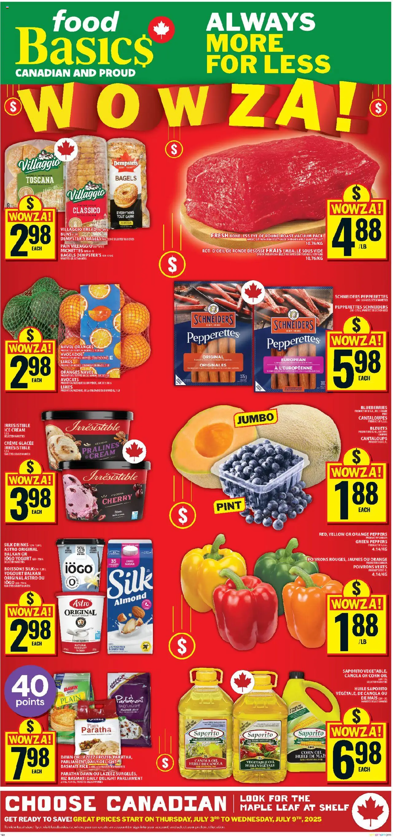 Food Basics flyer valid from 03.07.2025 | Page: 1