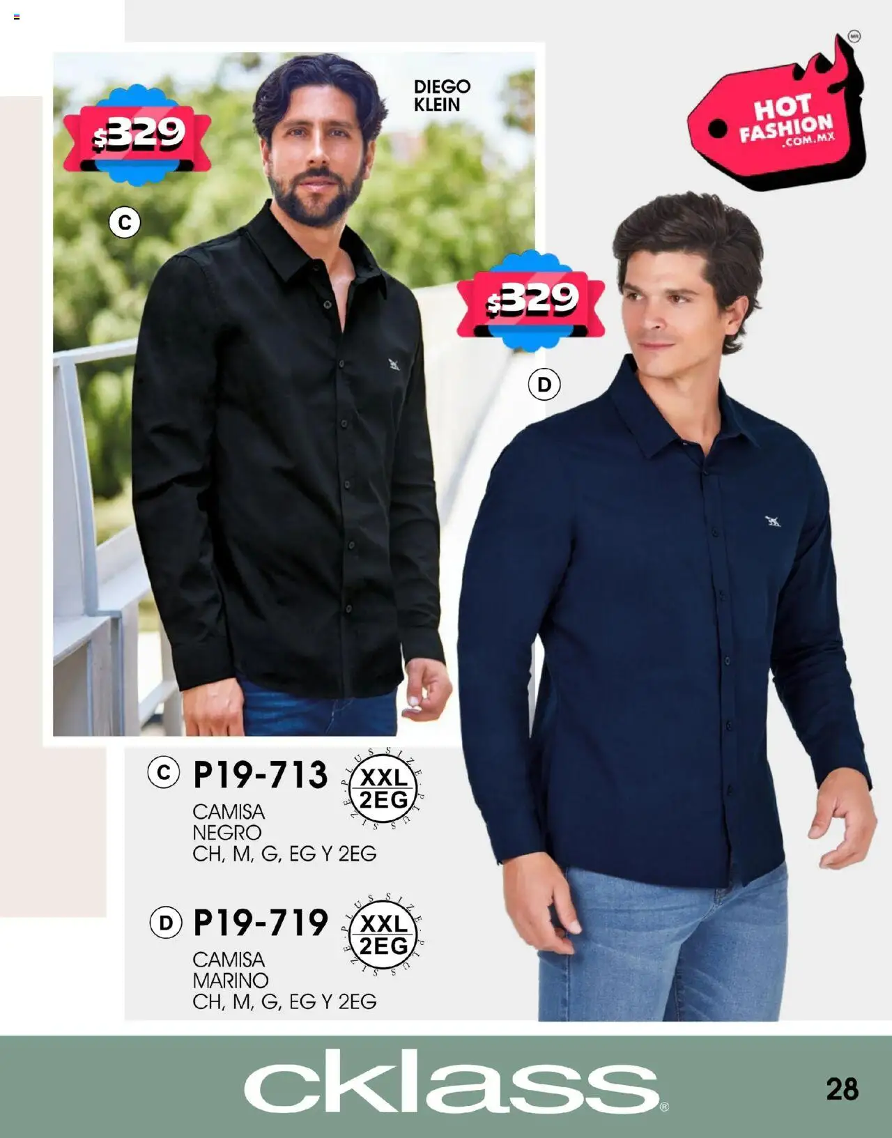 Nuevas ofertas de Cklass válidas en toda la República Mexicana desde el 11.08.2025. ¡Encuentra las mejores ofertas en Cklass - Catálogo Hot Fashion! | Página: 29 | Productos: Camisa